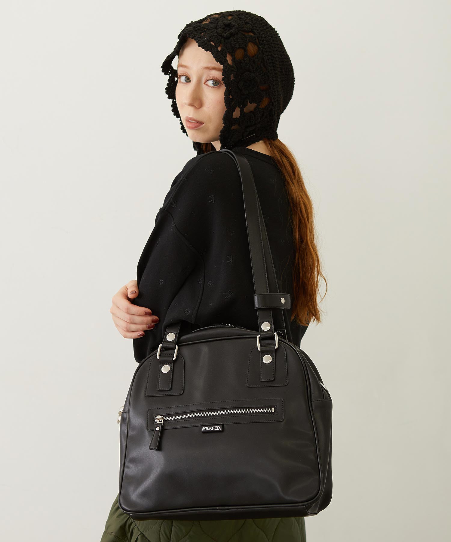 HEART CHARM BOSTON BAG