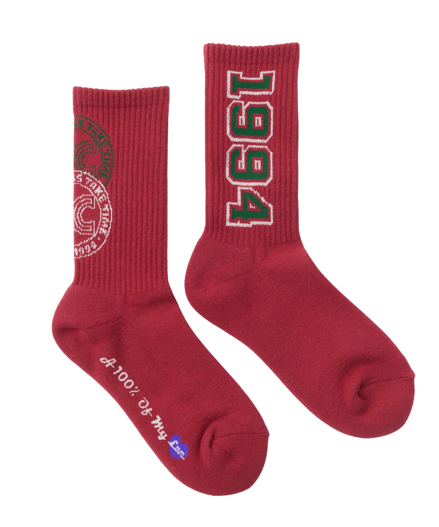 MIX LOGO JACQUARD RIB SOCKS