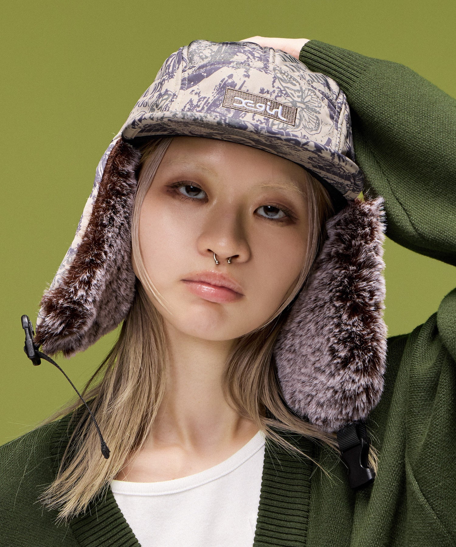 BOX LOGO EMBROIDERED DOG EAR JET CAP