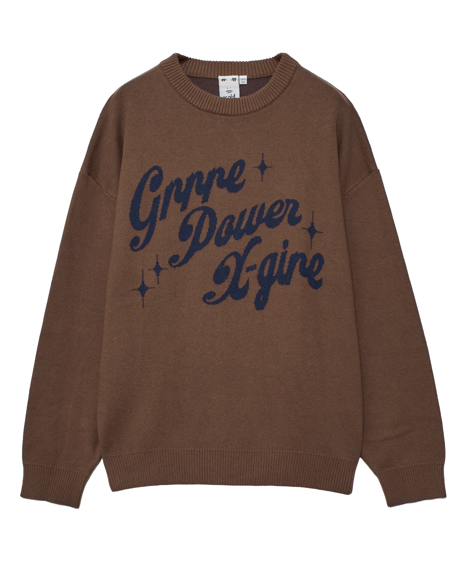 GIRL POWER LOGO JACQUARD KNIT TOP