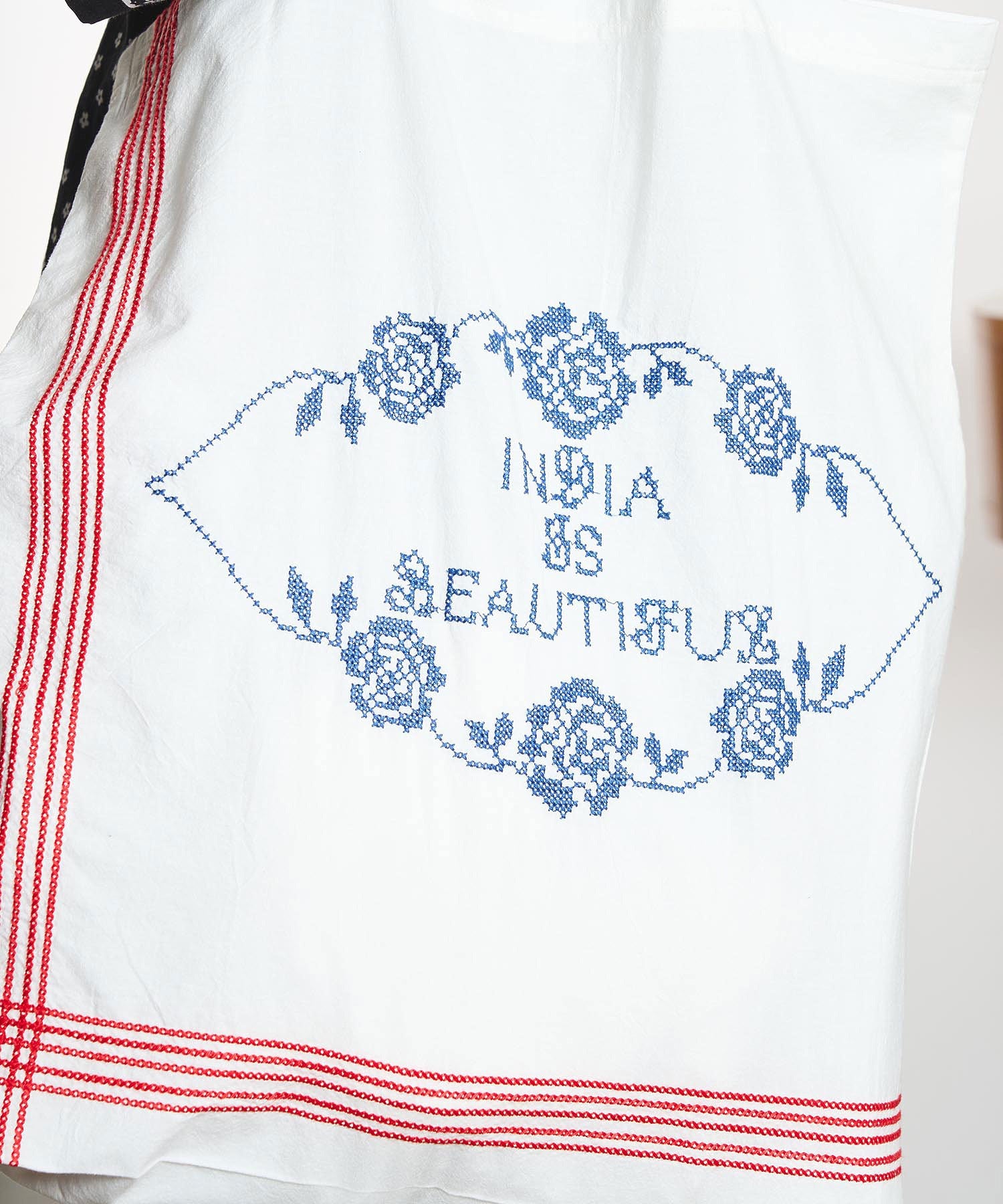 【ROSE BUD別注】INDIA IS BEAUTIFUL/EMBROIDERED TOTE BAG