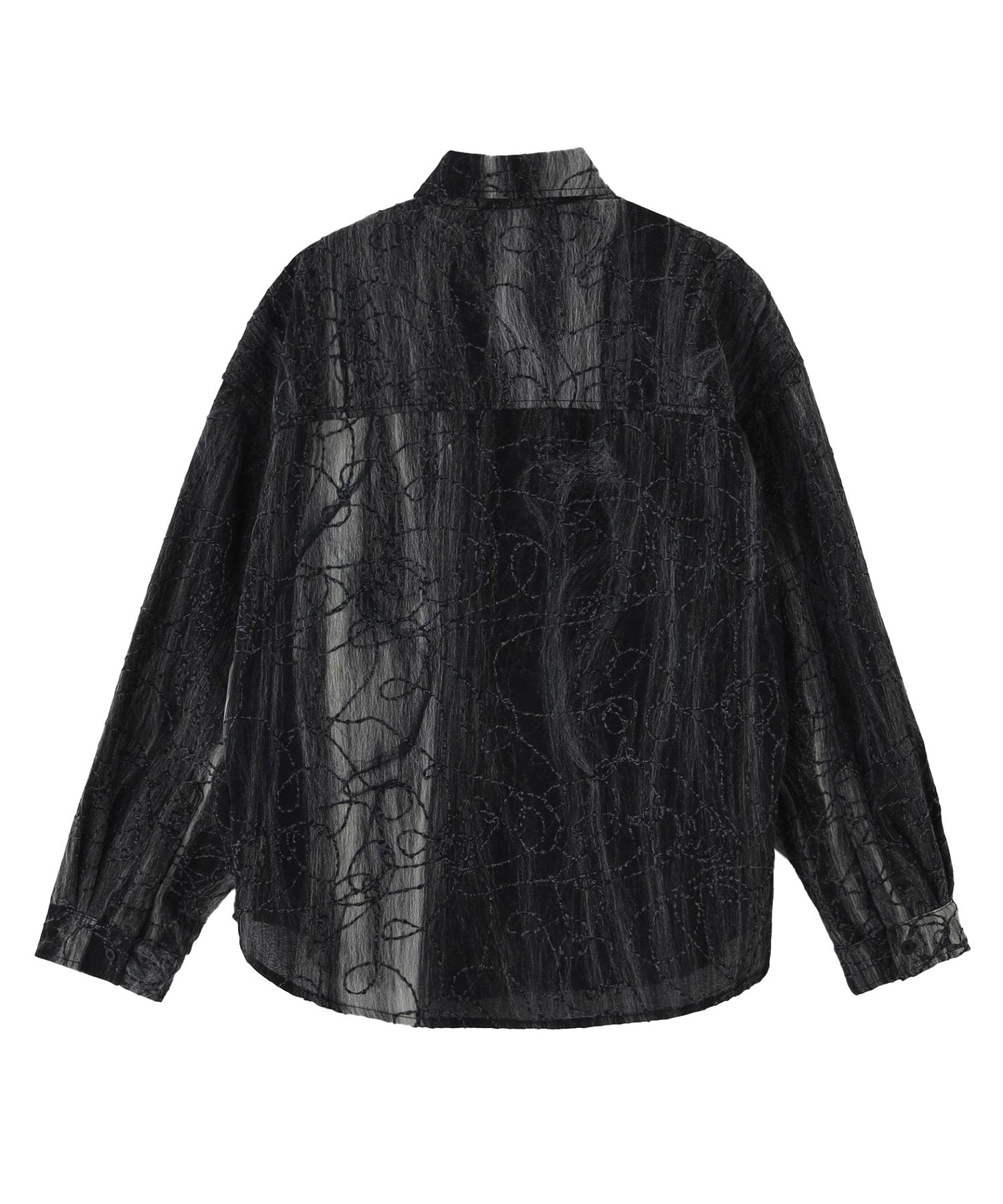 PAS UNE MARQUE/パ・ズュヌ・マルク/Marbled Cloth Long Sleeve Shirt PAS-578