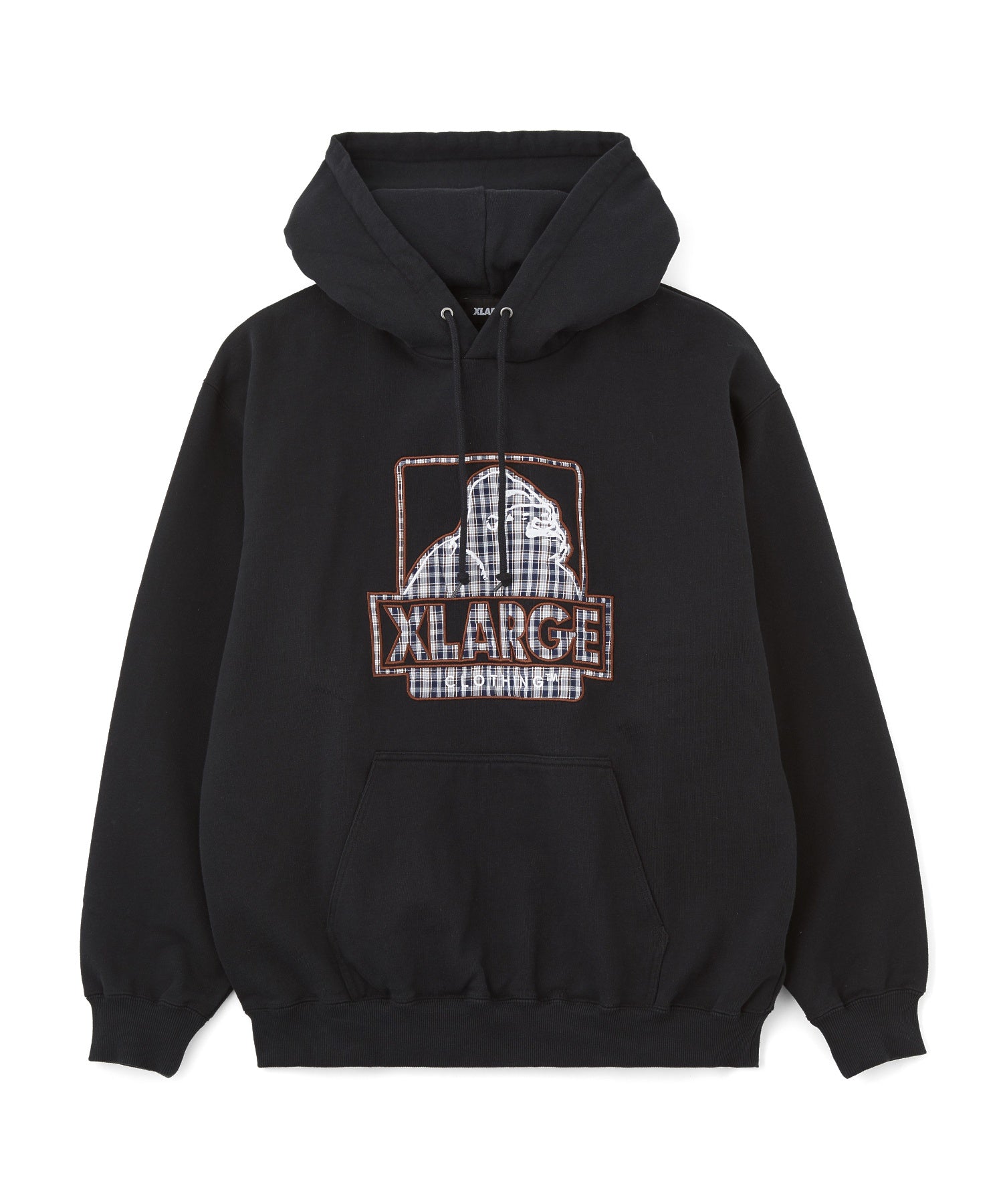PLAID OG LOGO HOODED SWEATSHIRT