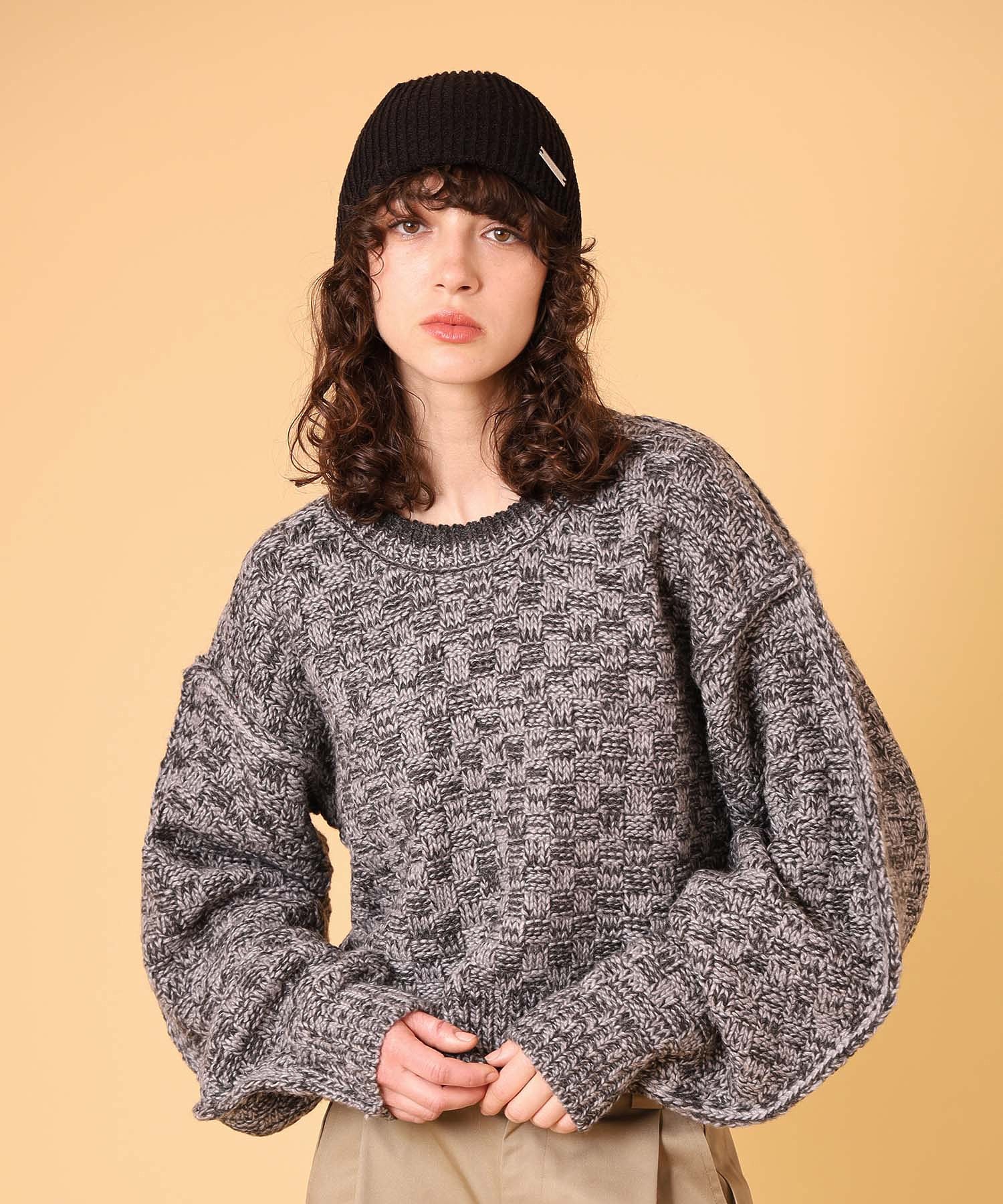 ミックスニットプルオーバー