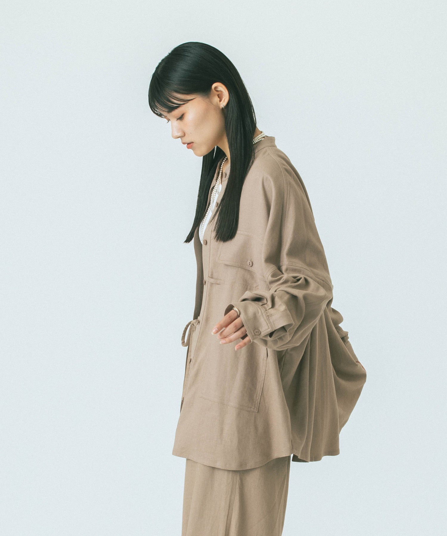 GENE HEAVENS/WORK POCKET BIG SHIRT