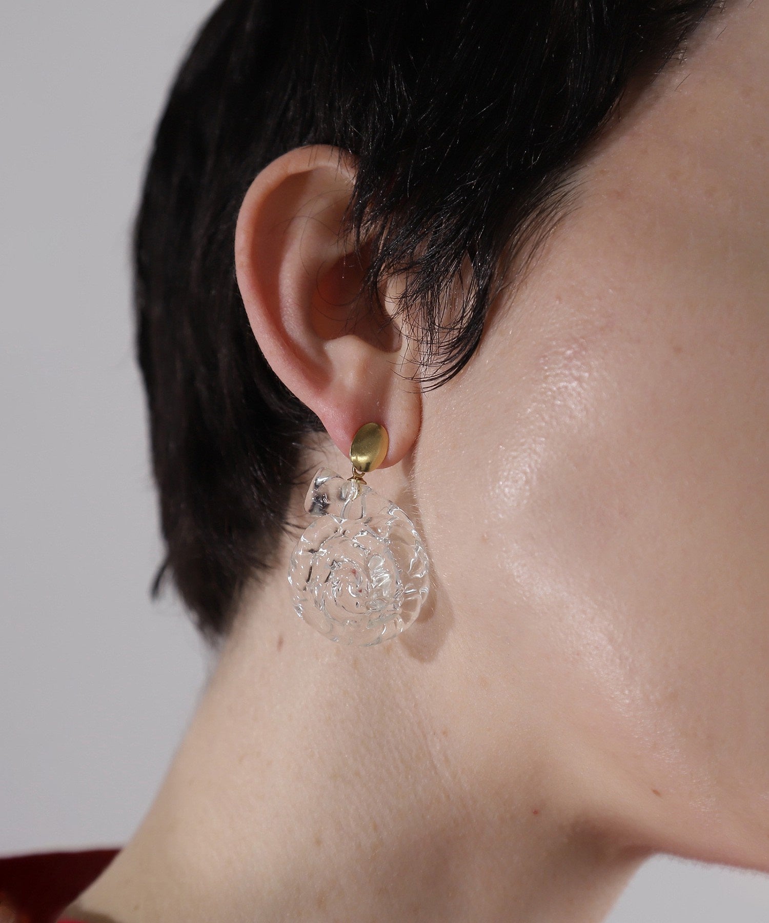 NINFA handmade/アンモナイトスタッドピアス