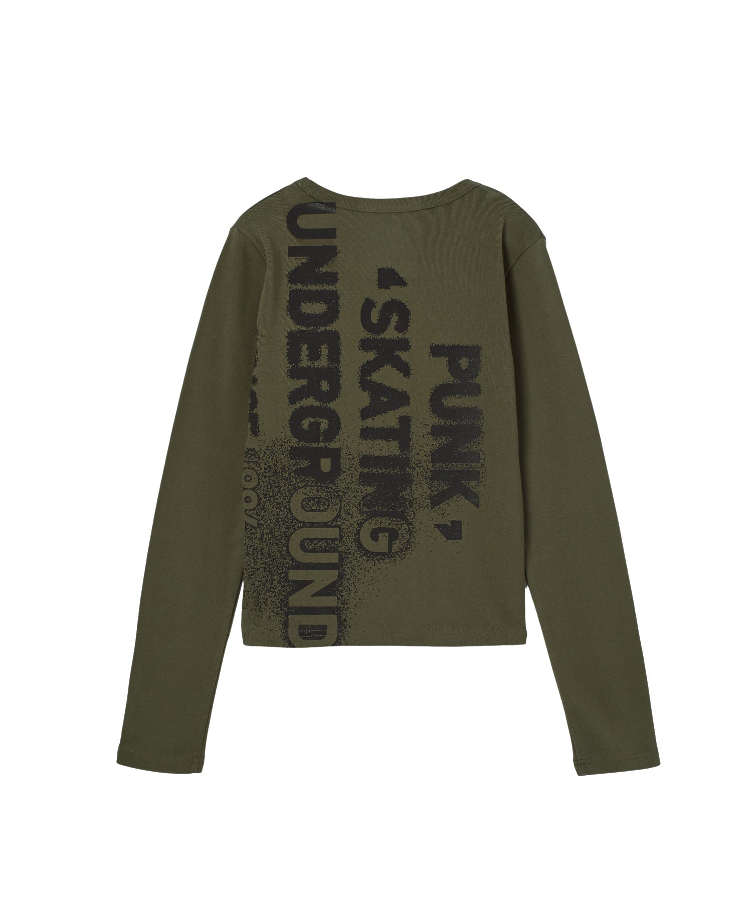 HEAVY DISTRESSED LOGO L/S BABY TEE