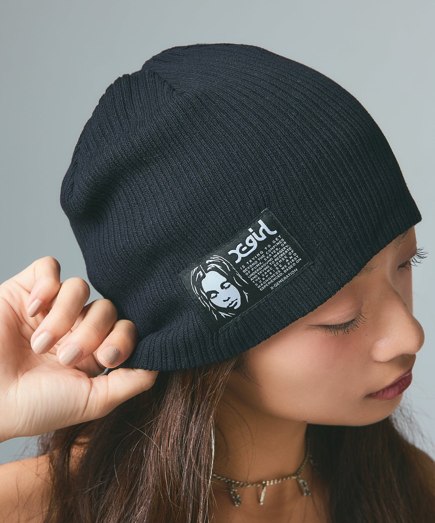 FACE LABEL BEANIE