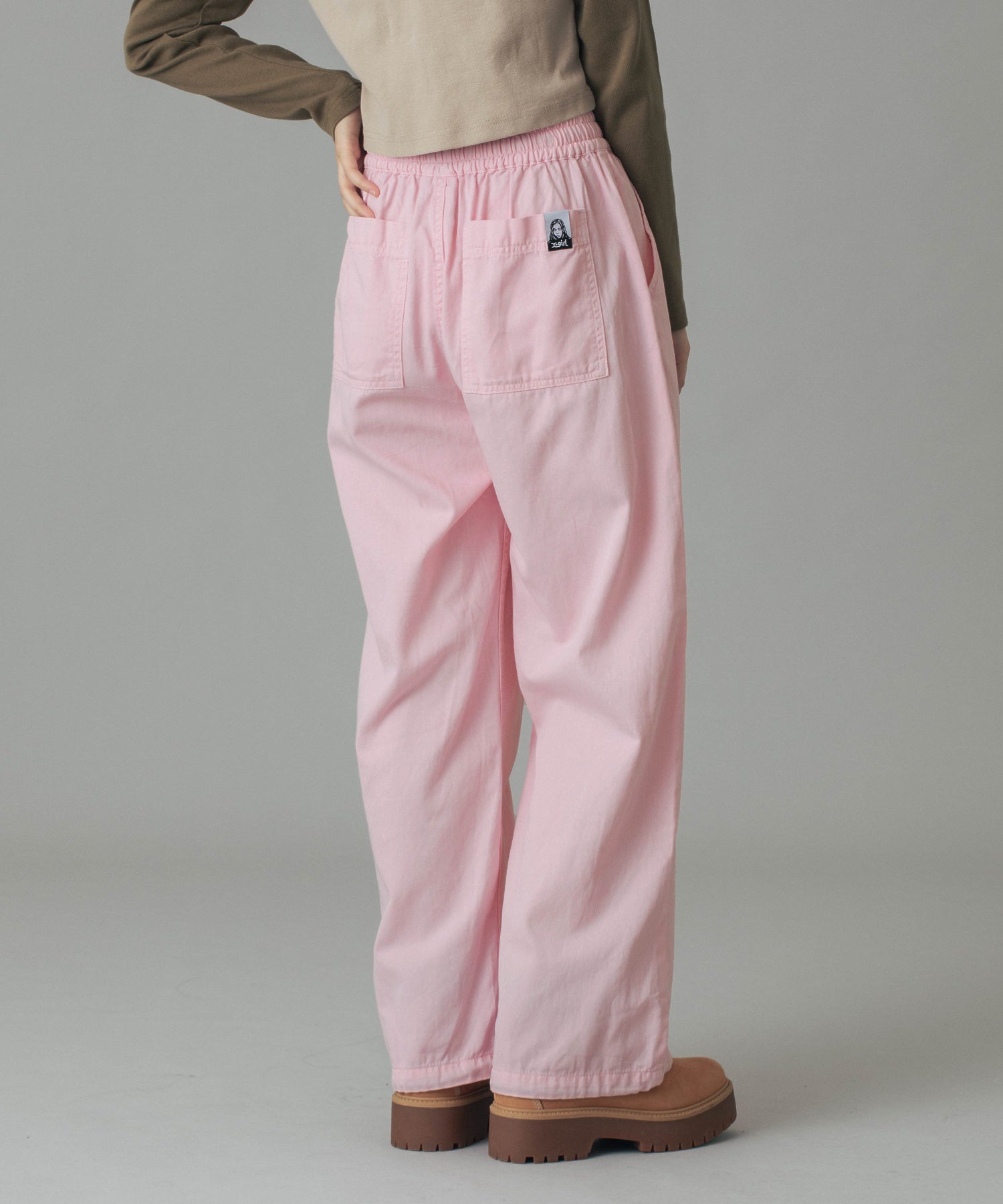 FACE LABEL EASY PANTS