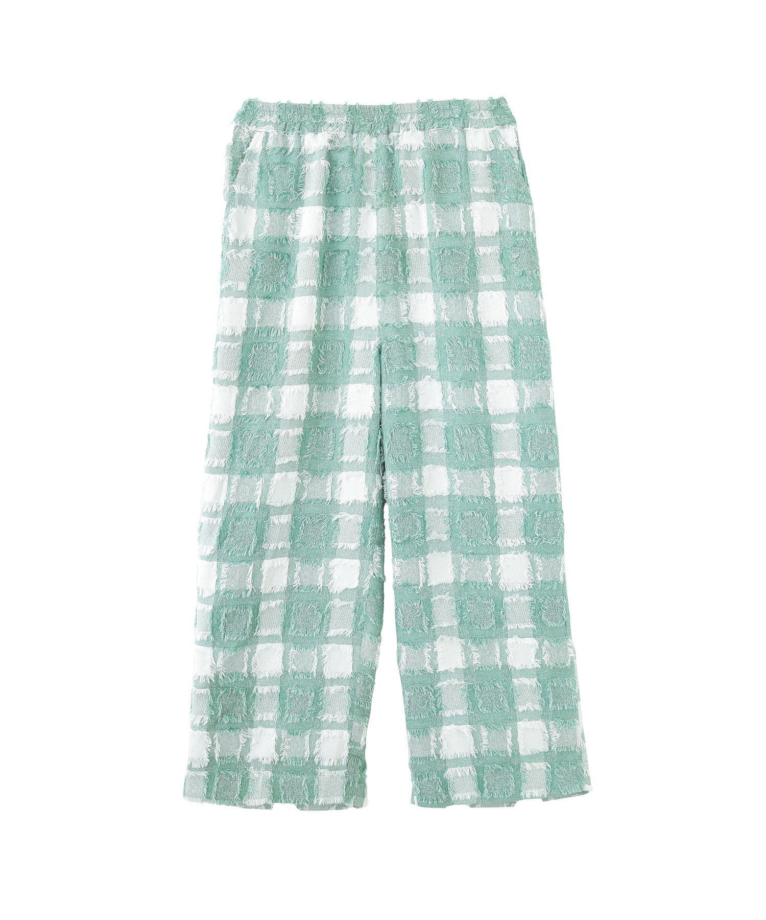 チェックイージーパンツ