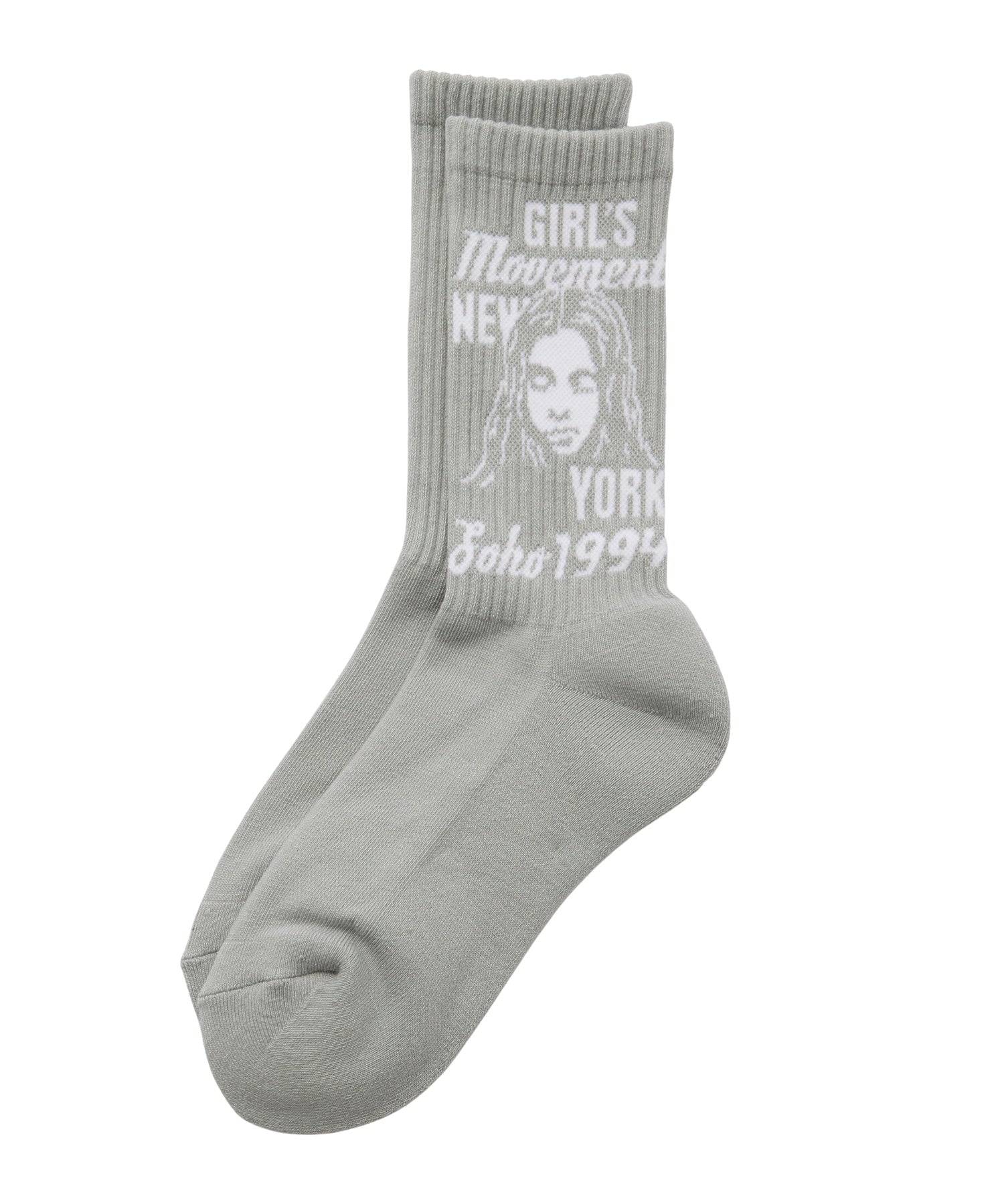 MIX LOGO & FACE RIB SOCKS