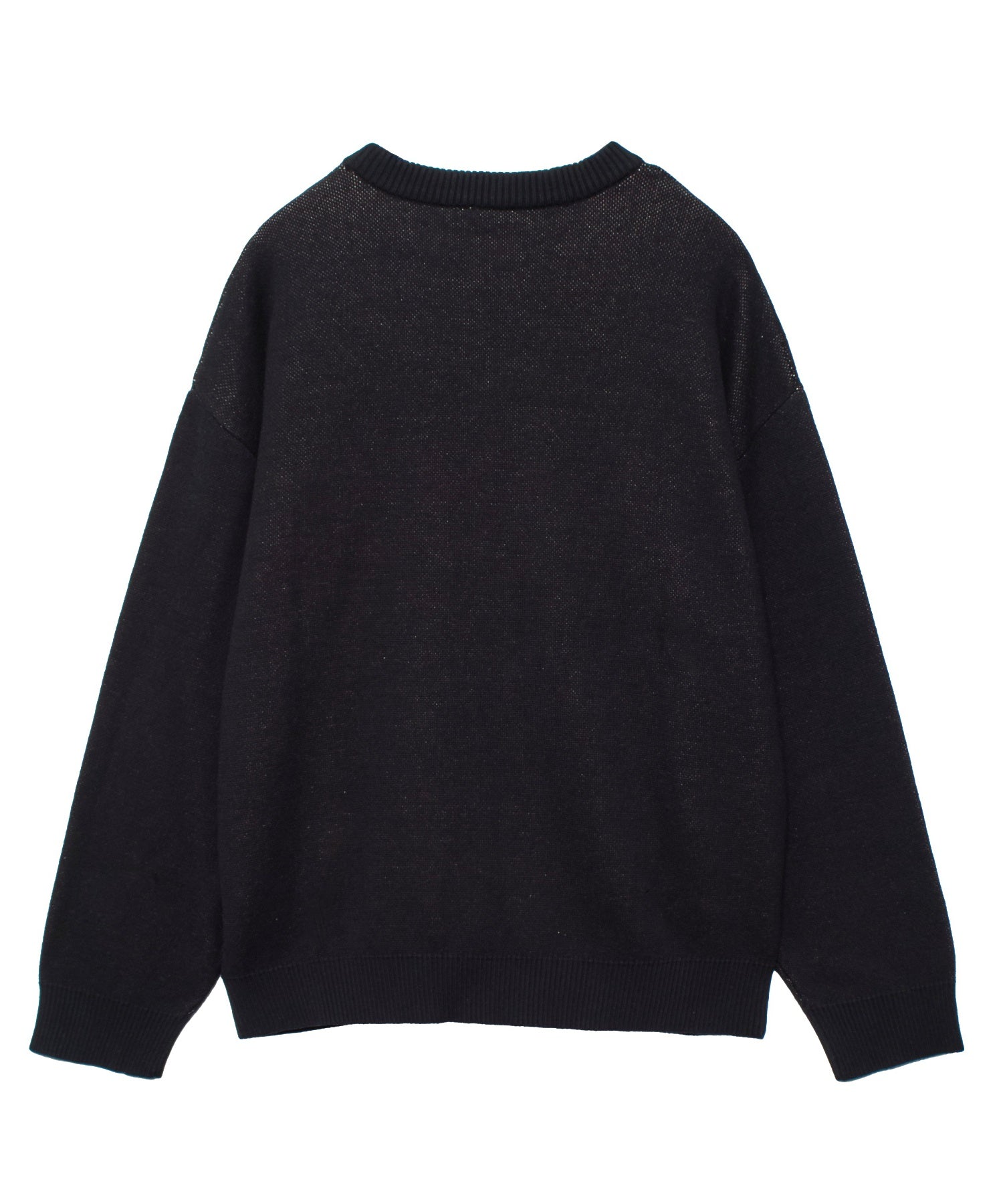 HEART LOGO JACQUARD KNIT TOP