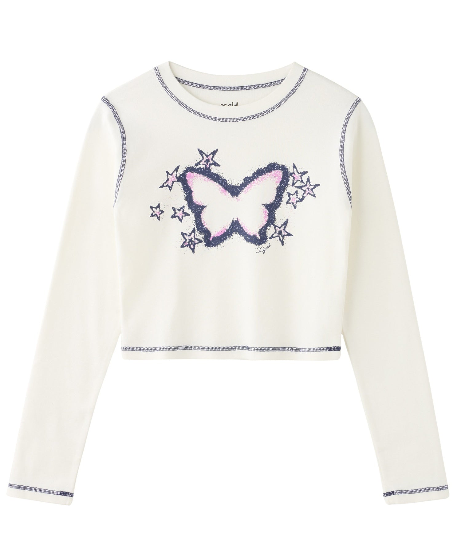 STAR FLUTTER BUTTERFLY L/S BABY TEE