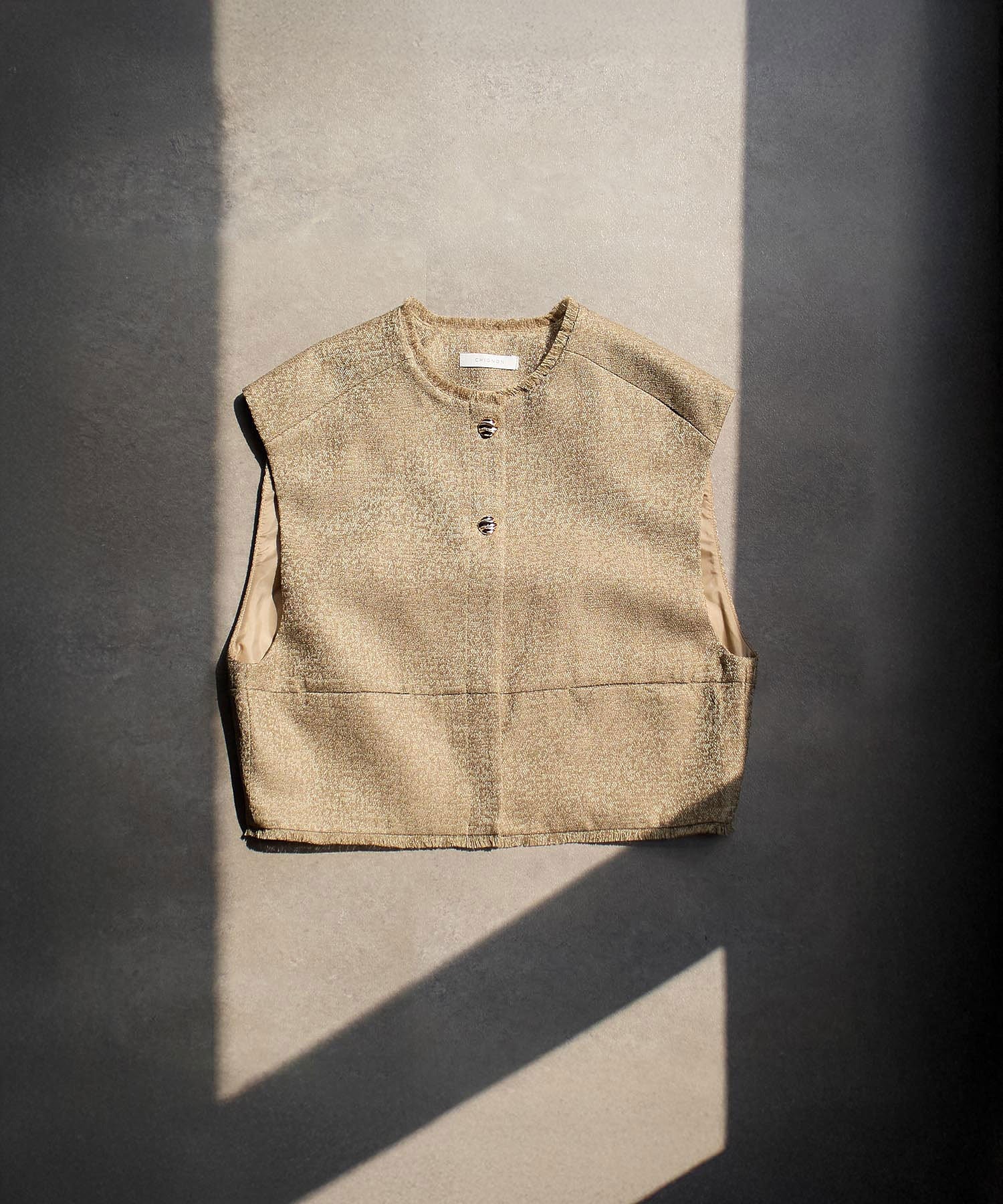 CHIGNON/TWEED SHORT VEST