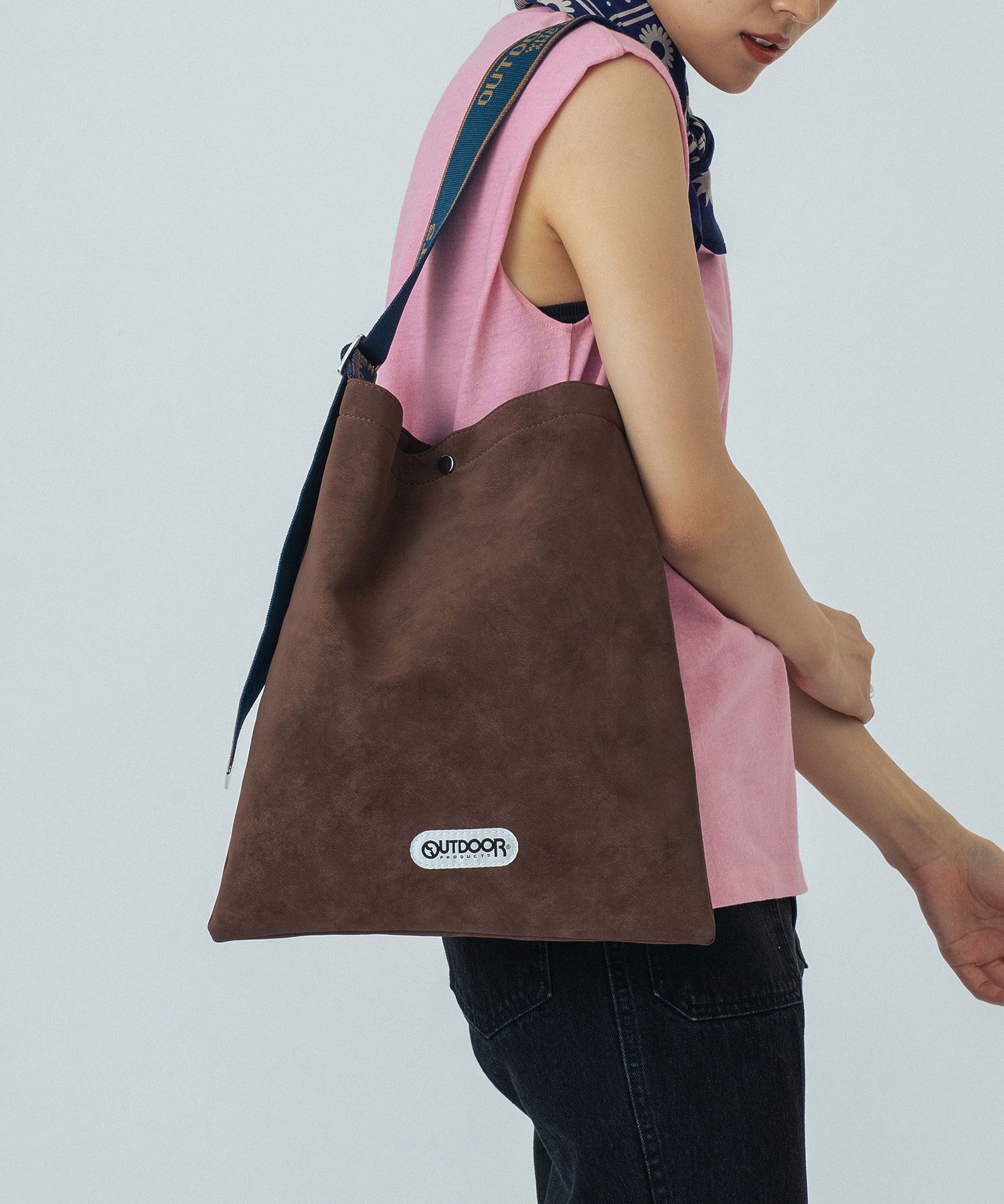 【ブラウンROSE BUD別注カラー】OUTDOOR/SUEDE LIKE TOTE