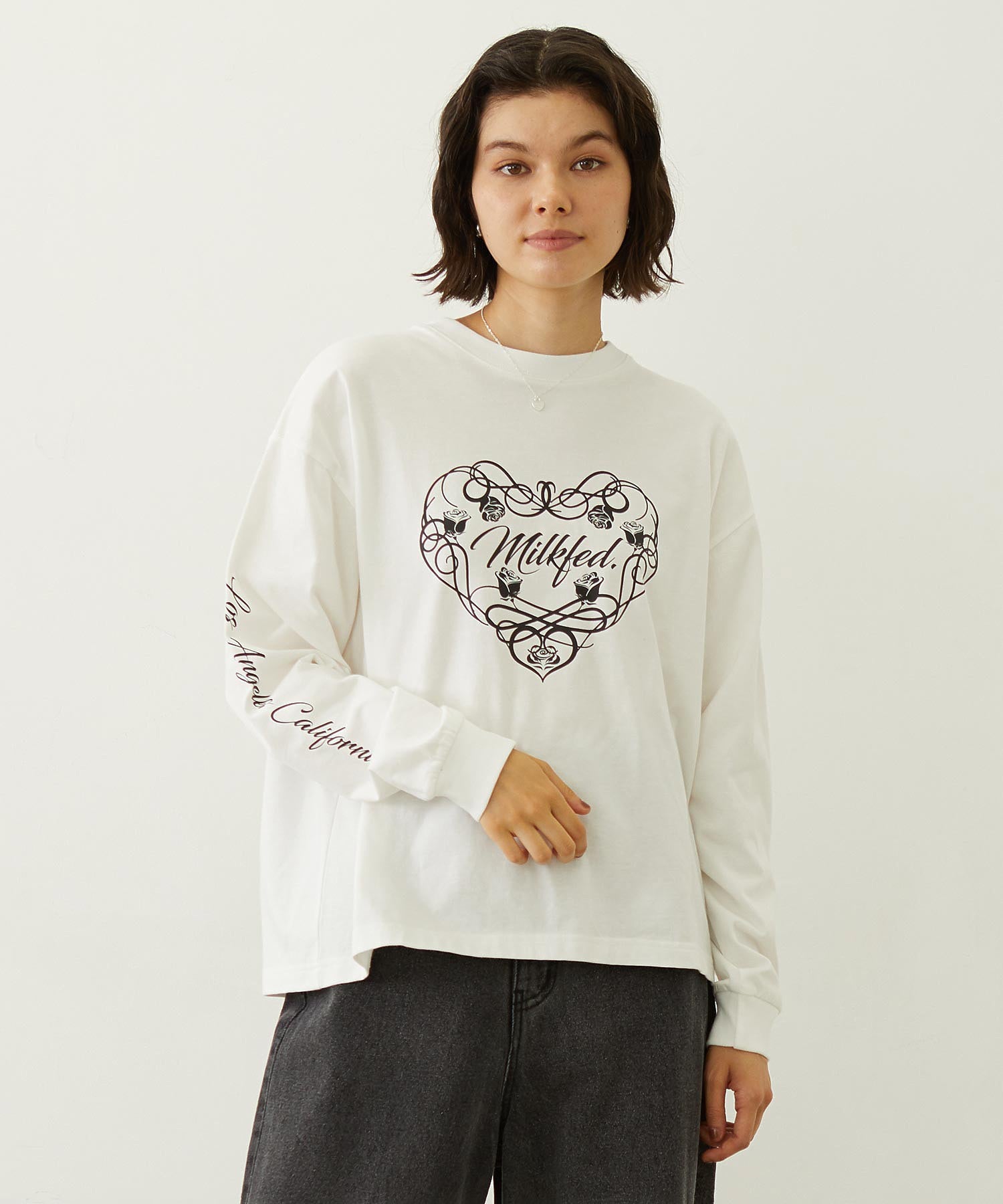HEART AND ROSE L/S TEE