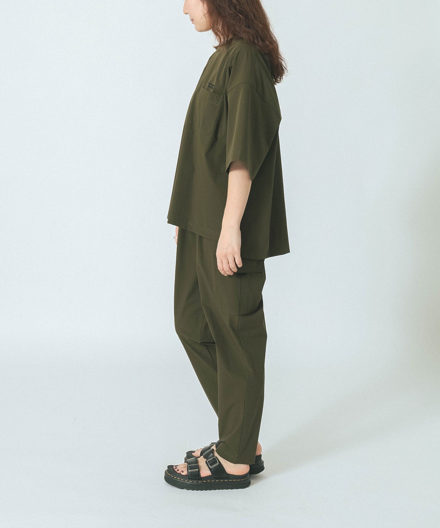 THOUSAND MILE×GENE HEAVENS/SHORT SLEEVE  POCKET TOP & CARGO TAPERED PANTS SET UP