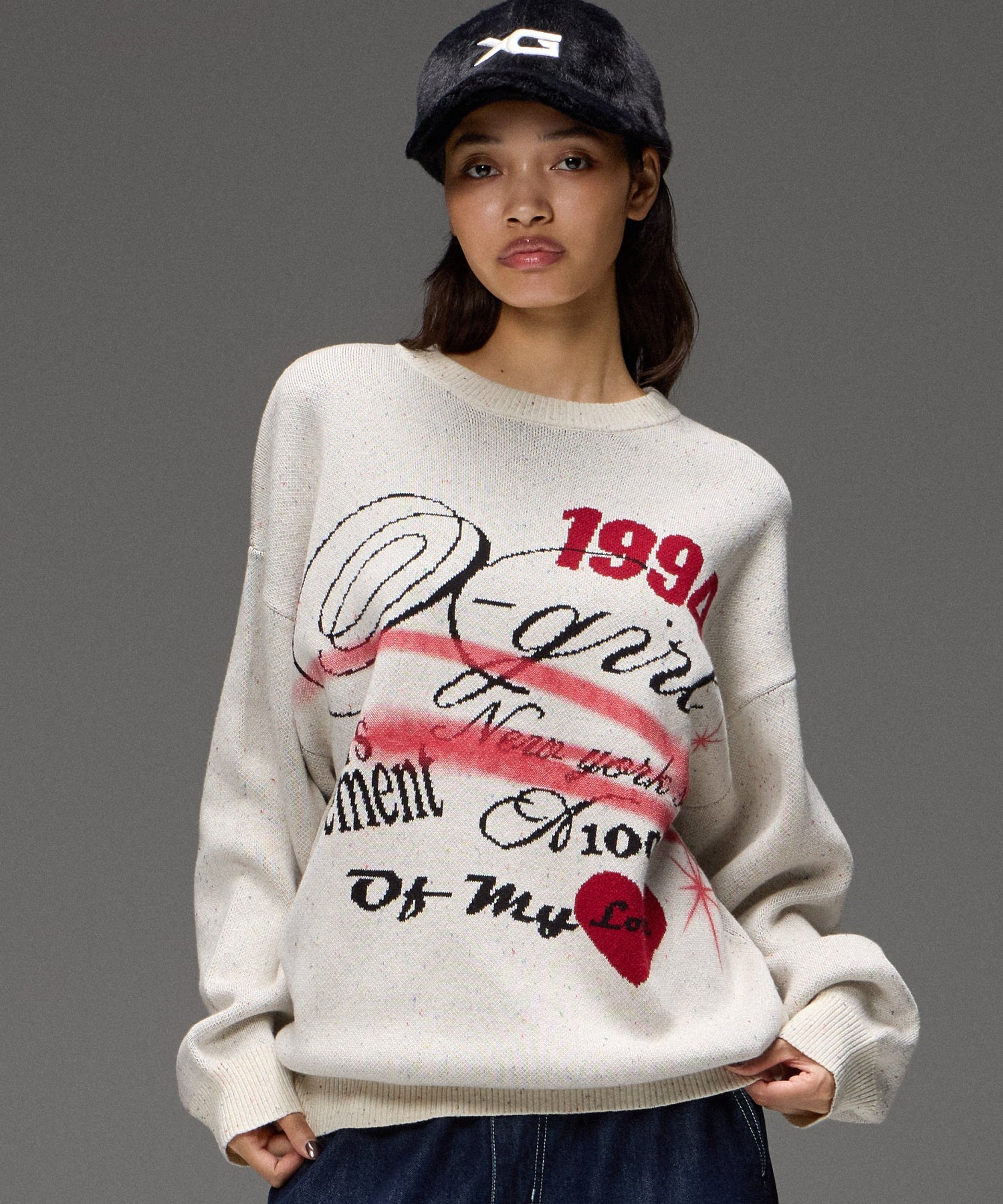 SKETCH JACQUARD KNIT TOP