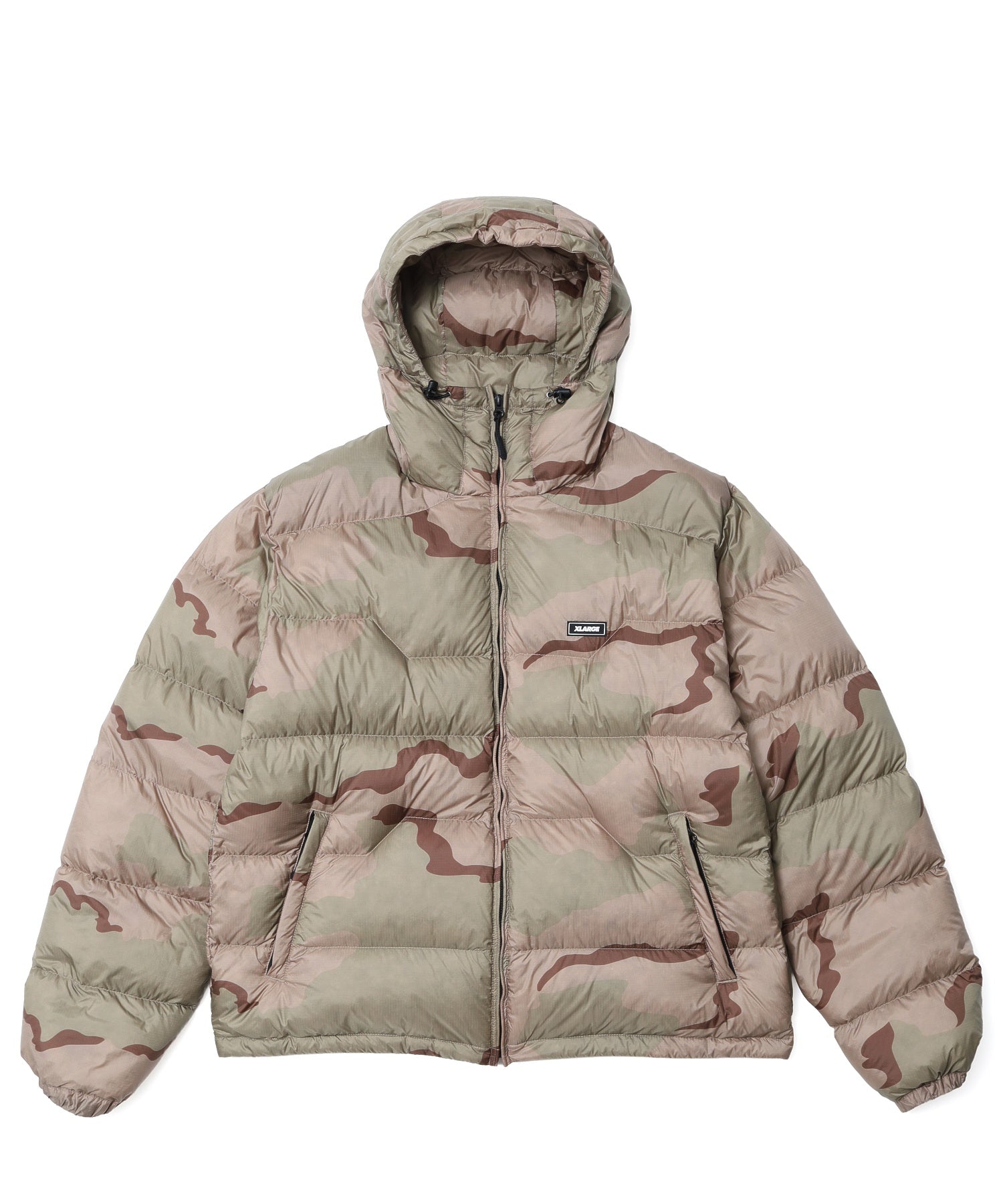 RIPSTOP HOODED DOWN JACKET