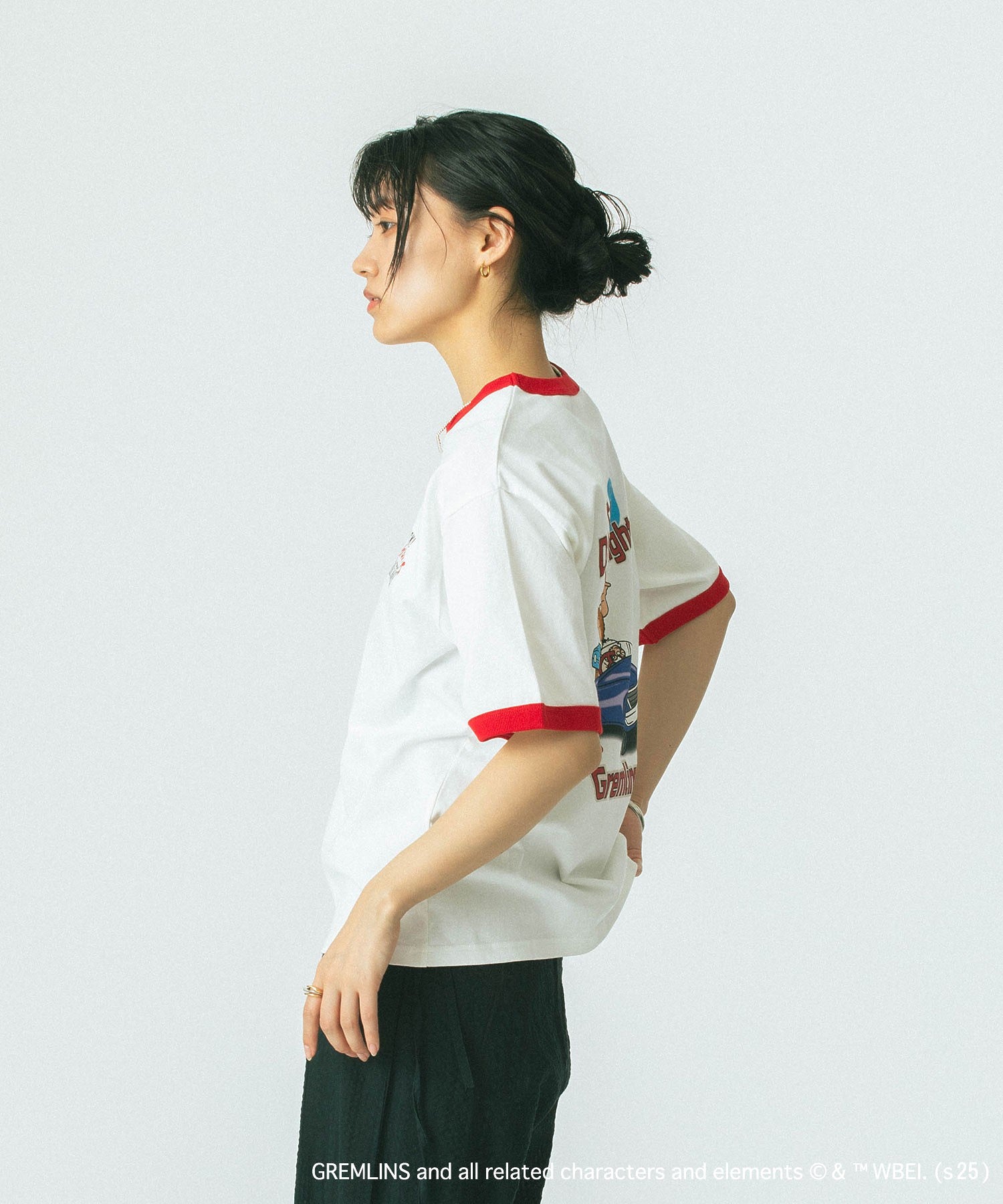 【WEB・一部店舗限定/ROSE BUD LIMITED】GREMLINS RINGER S/S TEE
