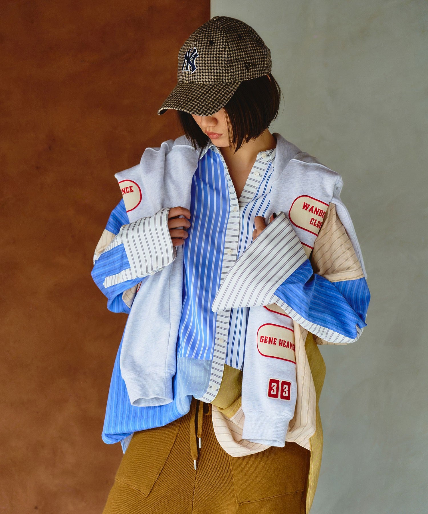 GENE HEAVENS/STRIPE PANEL SHIRT