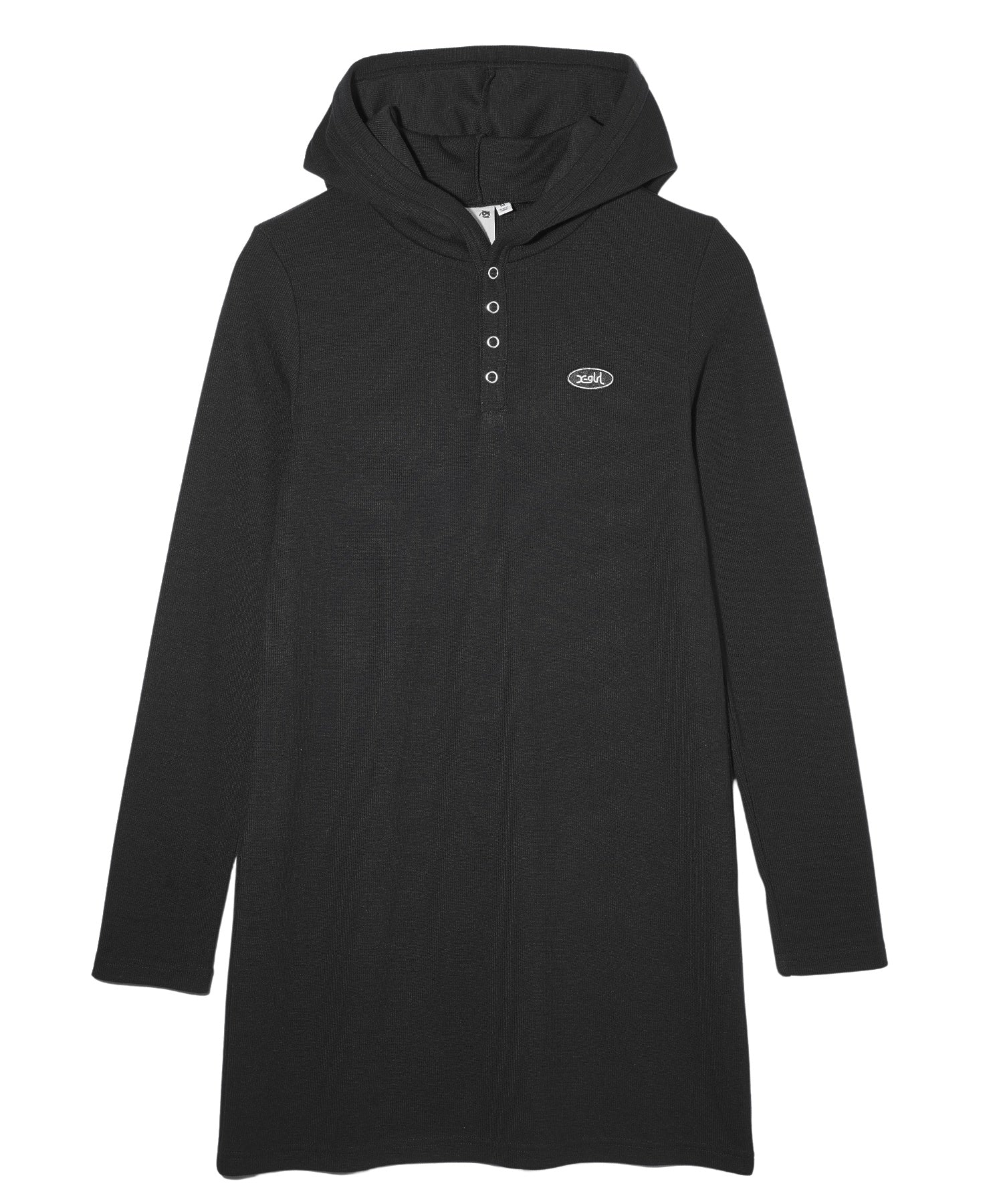 RIB HOODIE DRESS