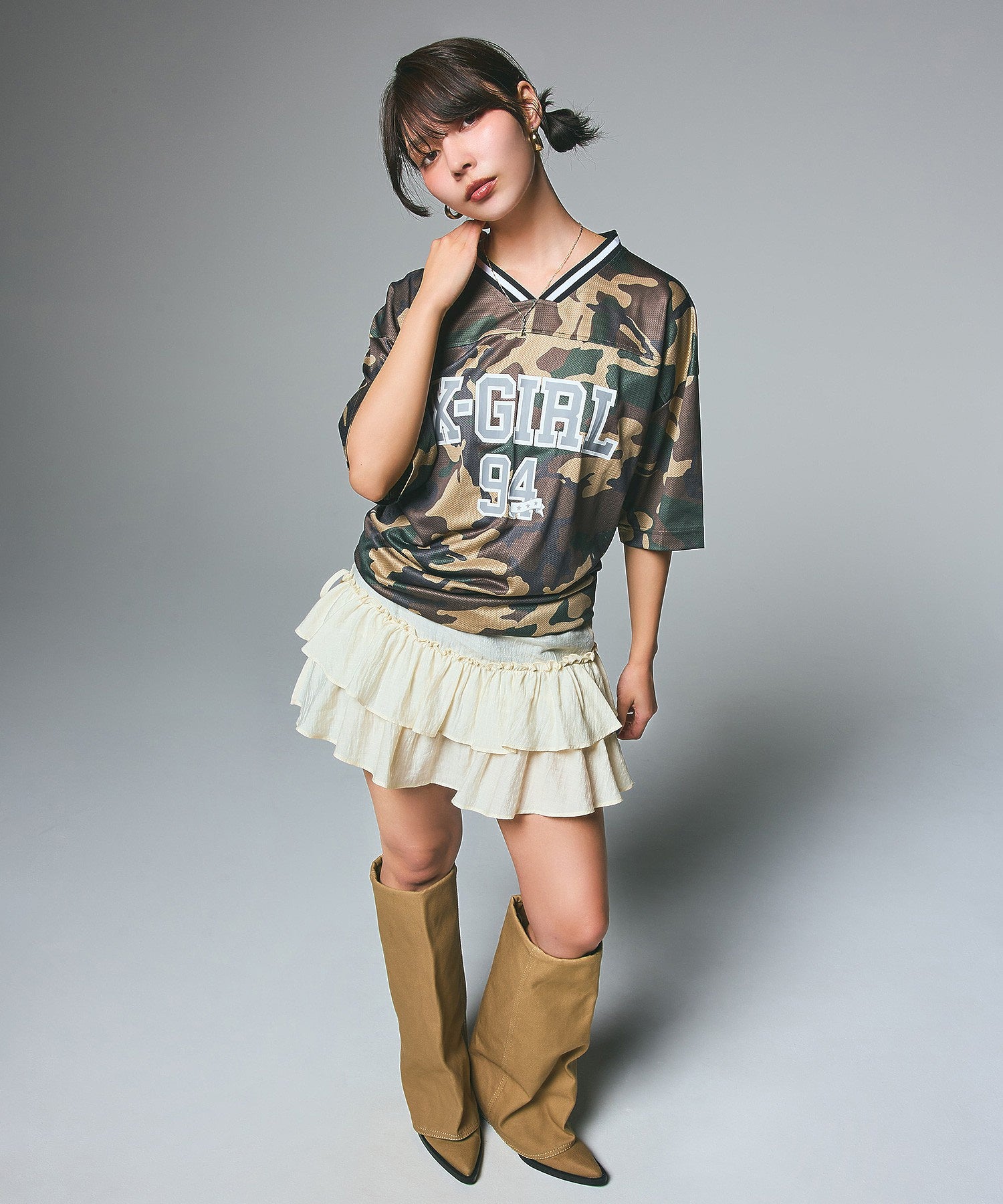 FOOTBALL MESH TEE DRESS