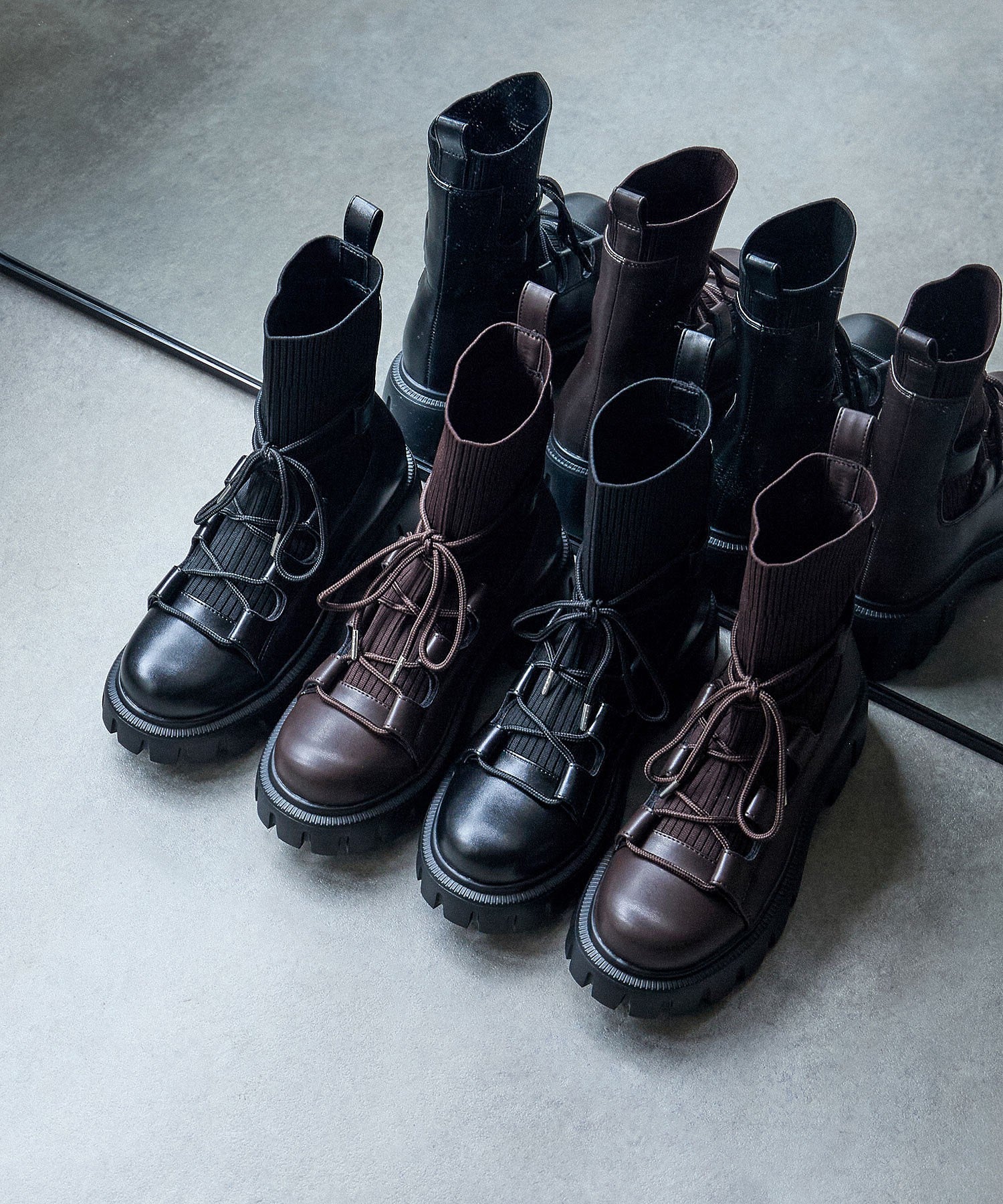 LACE-UP BOOTS