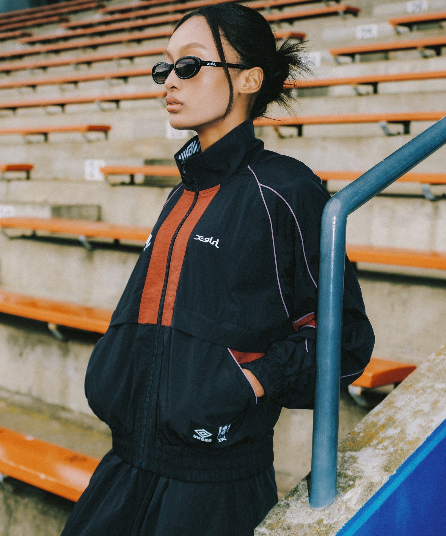 X-girl x UMBRO TRACK JACKET