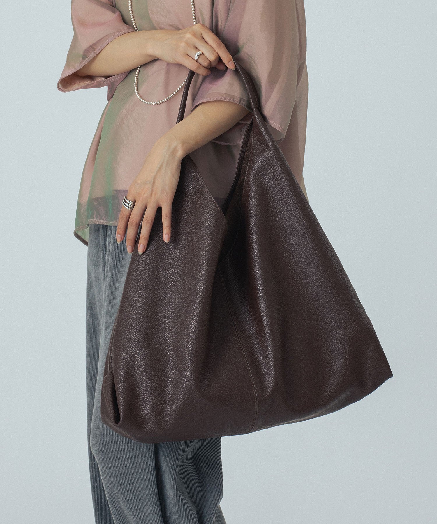 MILLELA FIRENZE/BIG LEATHER TOTE BAG