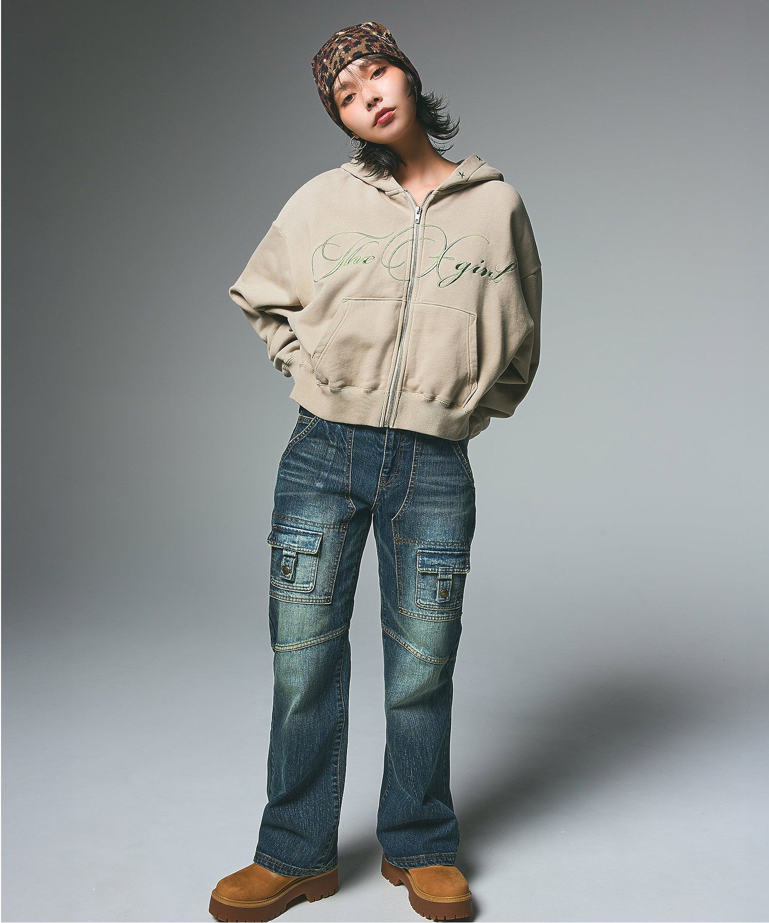 FRONT POCKET DENIM PANTS