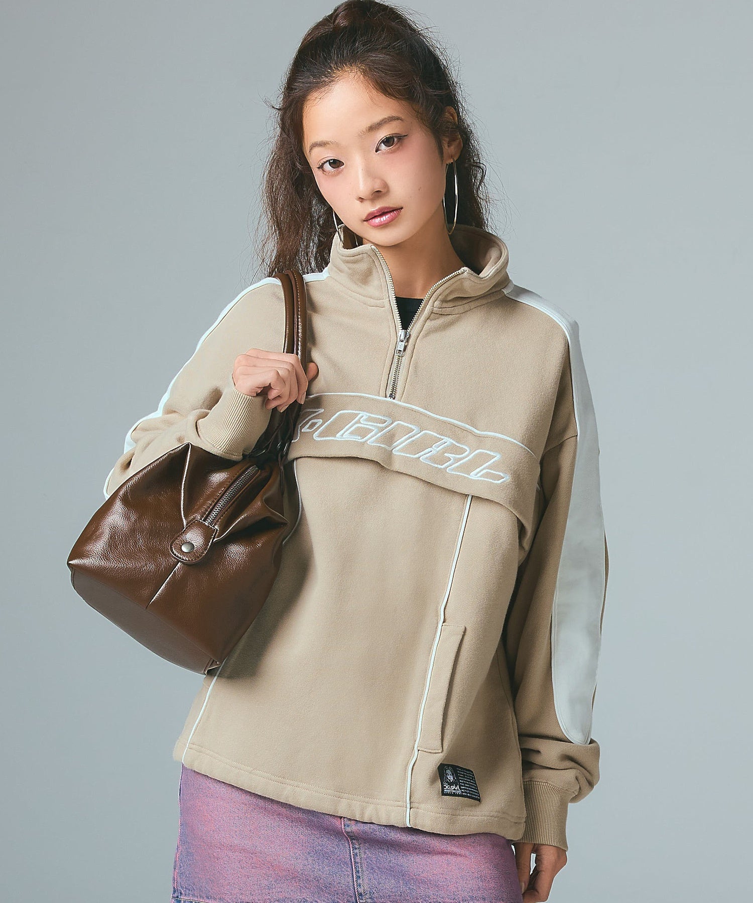 STUDDED LOGO 2WAY BAG