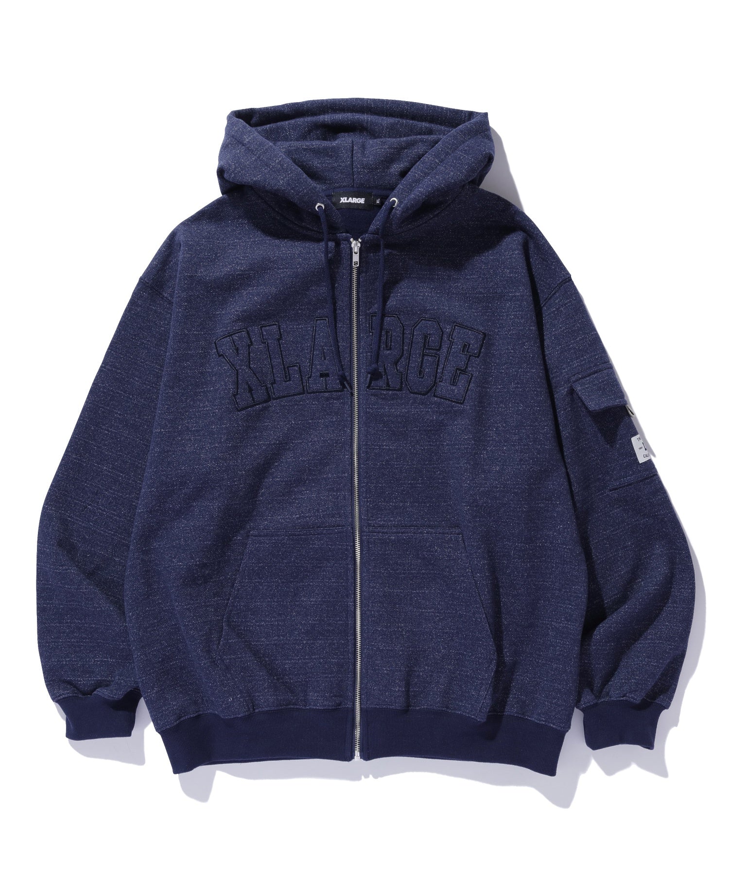 HEATHER ZIP UP HOODED SWEATSHIRT