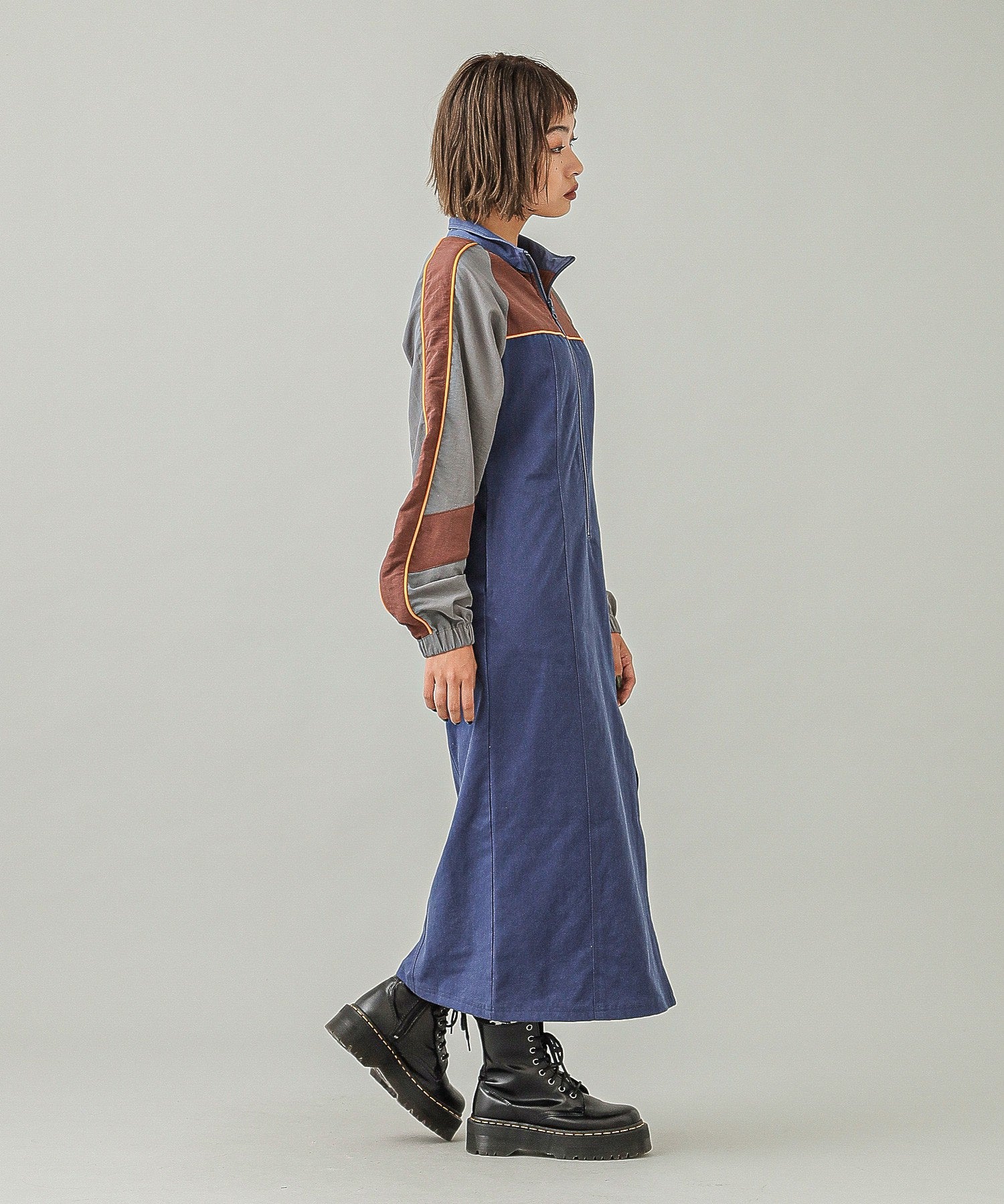 PANELED TRACK DRESS