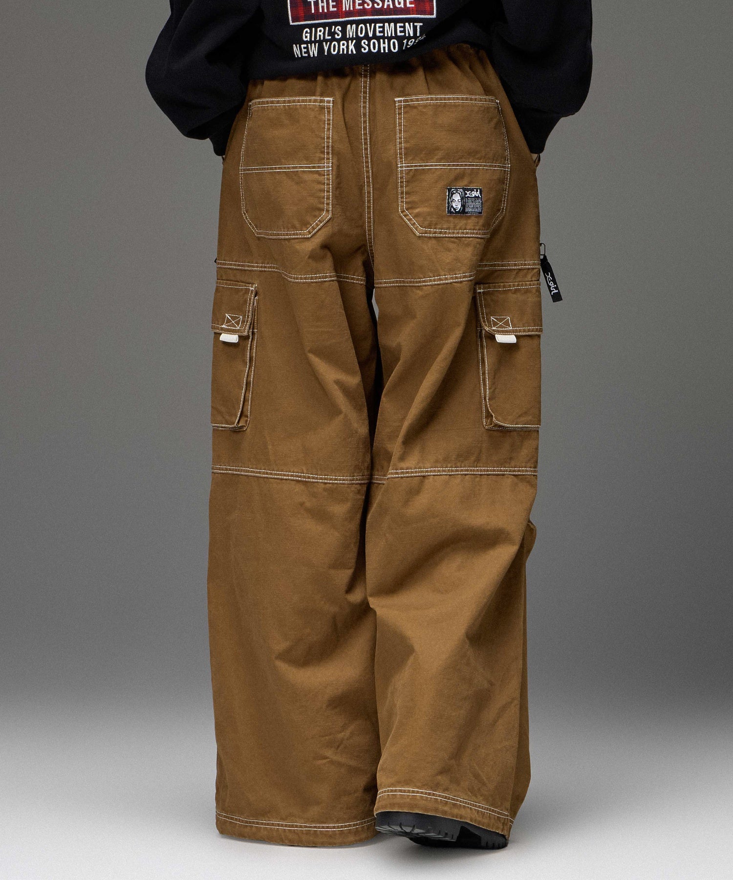 BICOLOR STITCH EASY CARGO PANTS