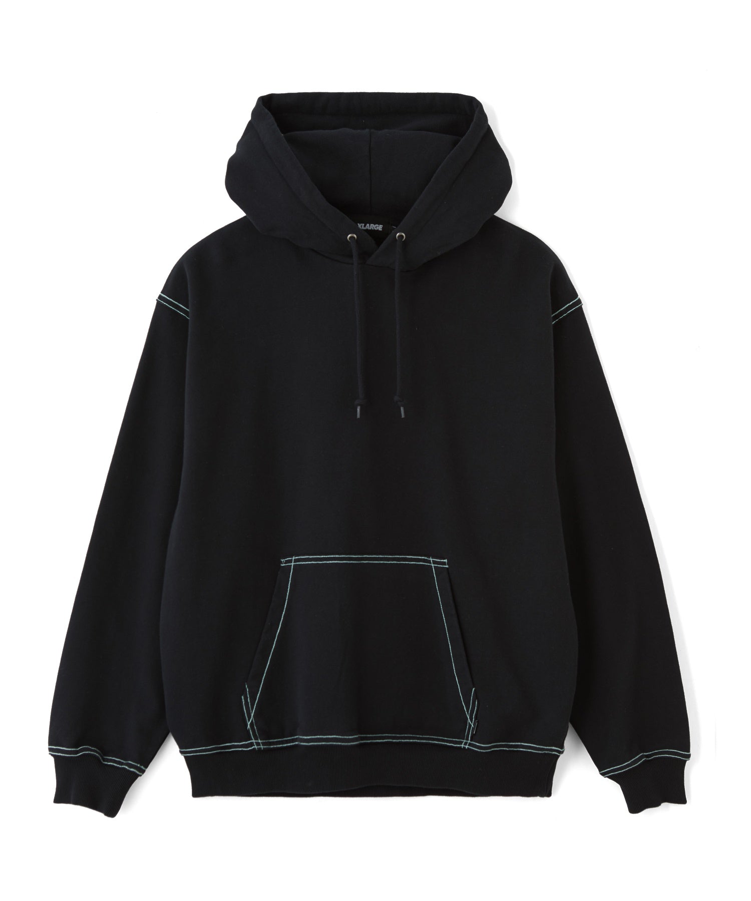 CONTRAST STITCH HOODED SWEATSHIRT