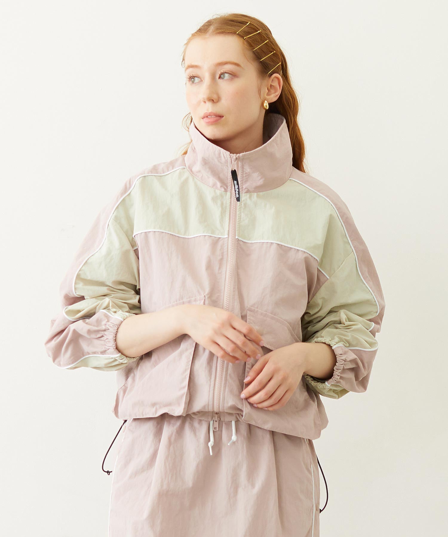 CUTOUT LOGO TRACK JACKET