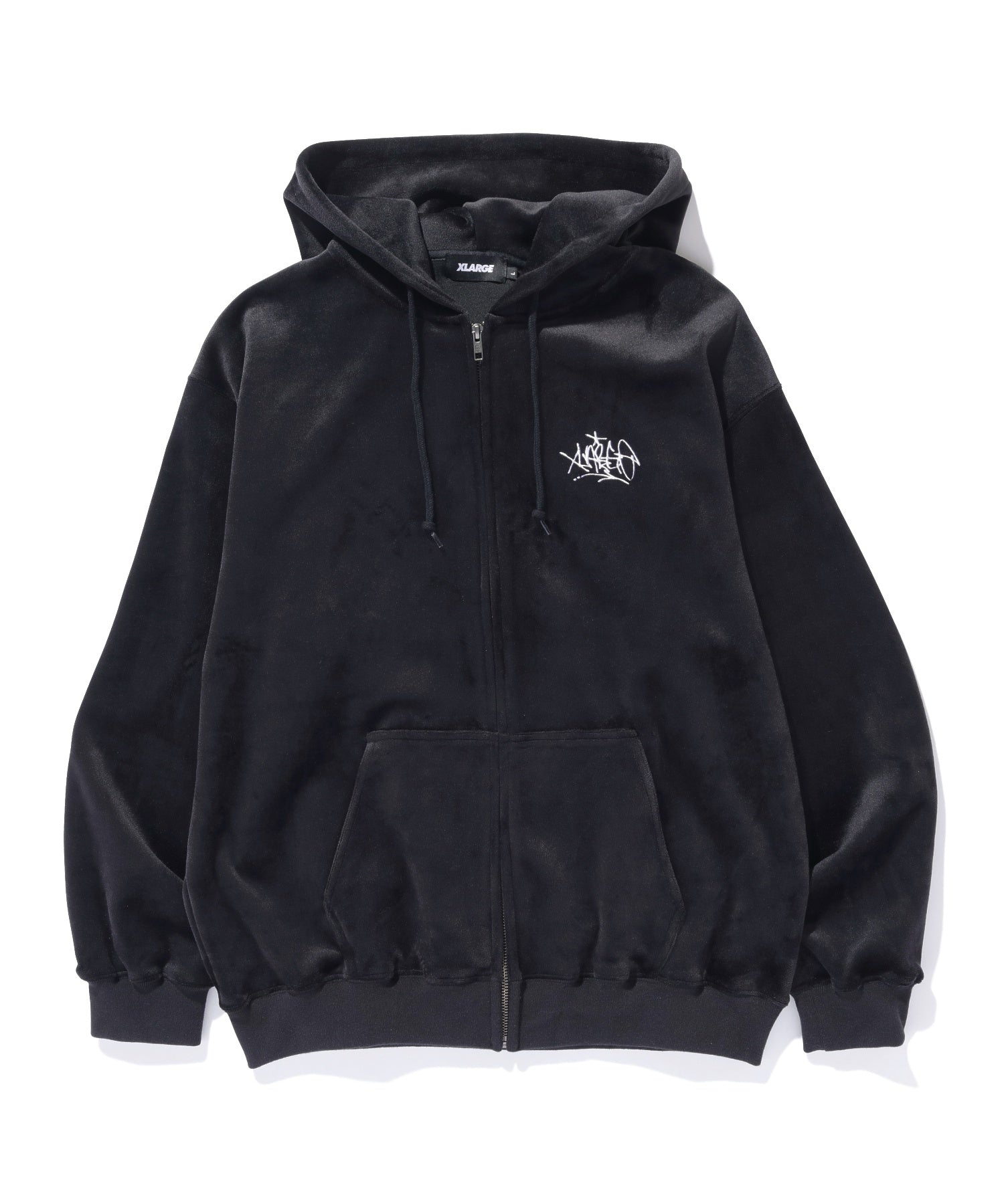 TAGGING VELOUR ZIP HOODIE