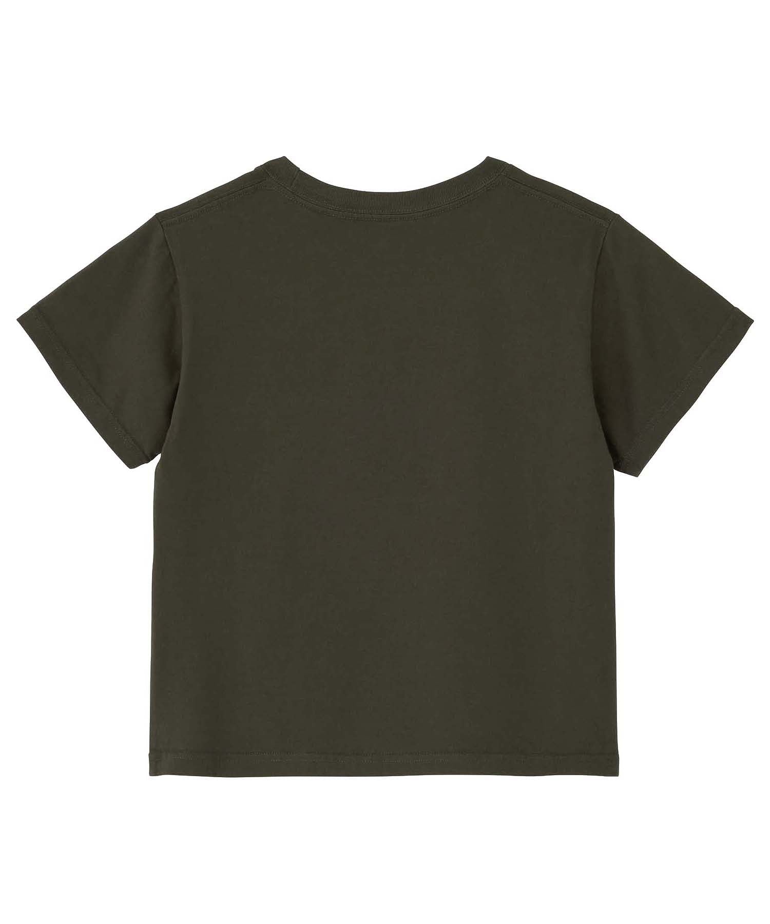 GLITTER CIRCLE BACKGROUND FACE LOGO S/S BABY TEE X-girl