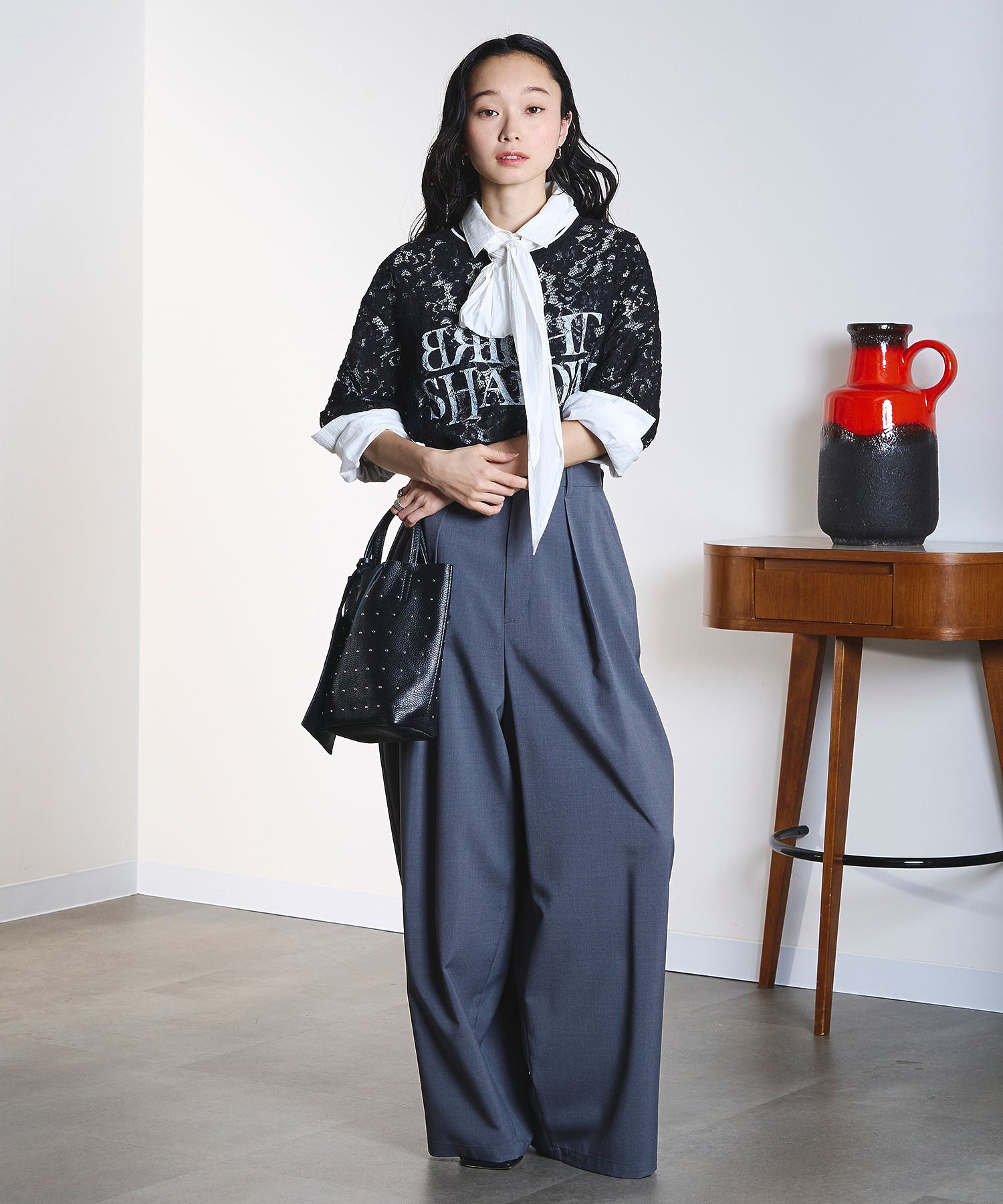 MILLELA FIRENZE/STUDS MINI TOTE BAG