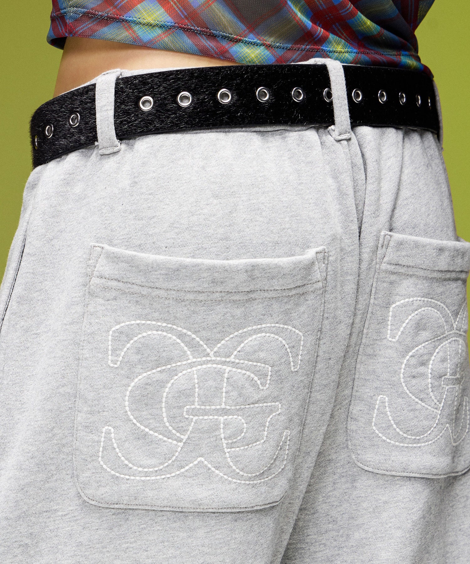 FAUX CALF HAIR LEATHER XG BELT
