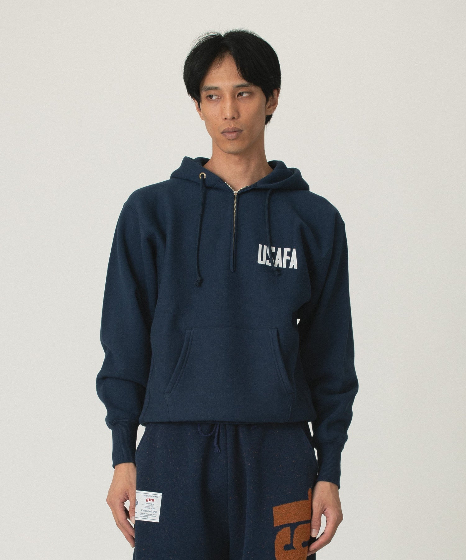 CHAMPION/チャンピオン/RW HALF ZIP HOODED SWEATSHIRT C3-A119
