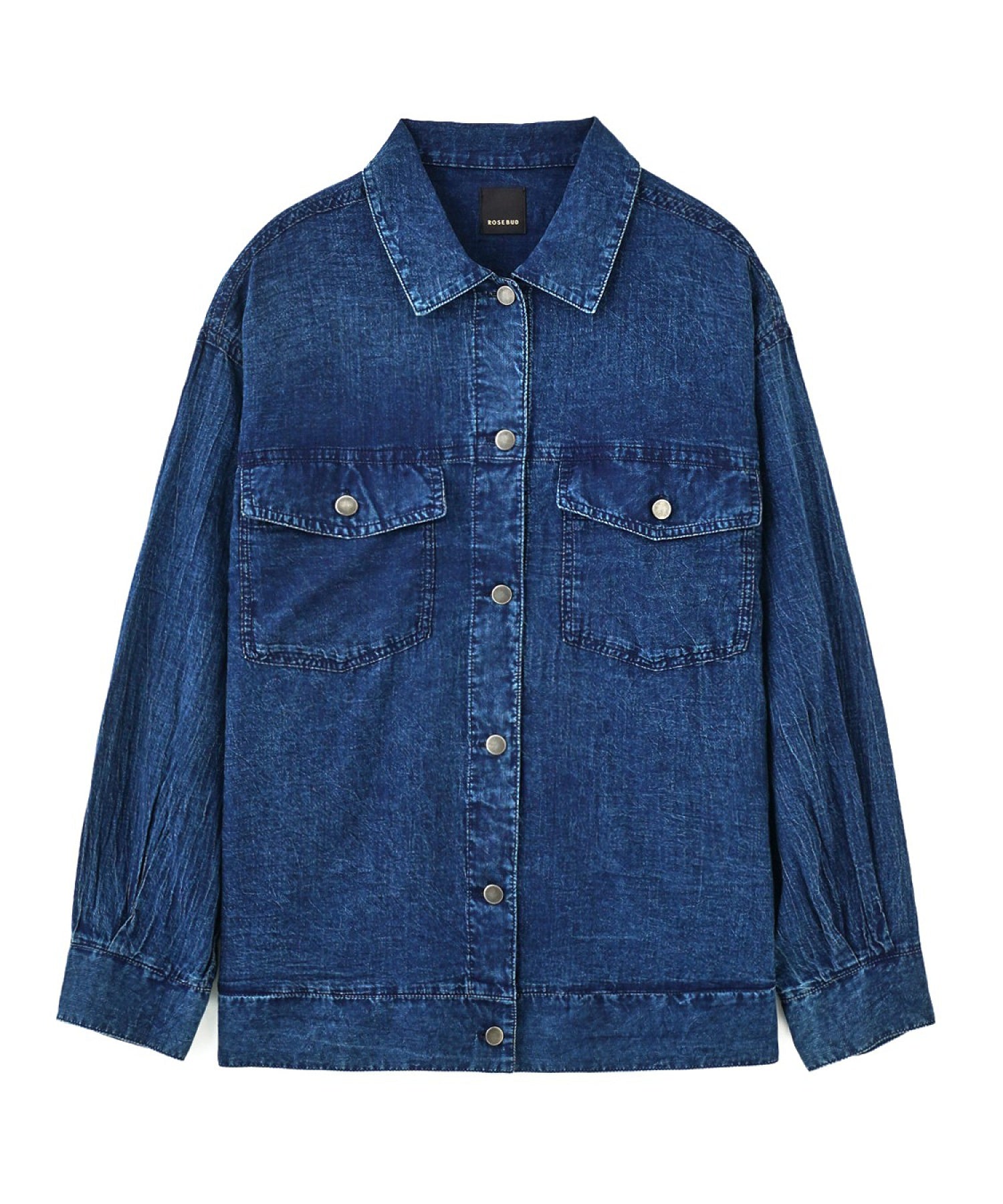 DENIM LIKE L/S SHIRT