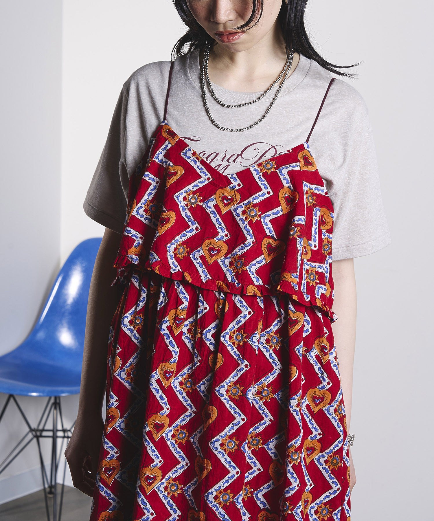 HEART PRINT DRESS