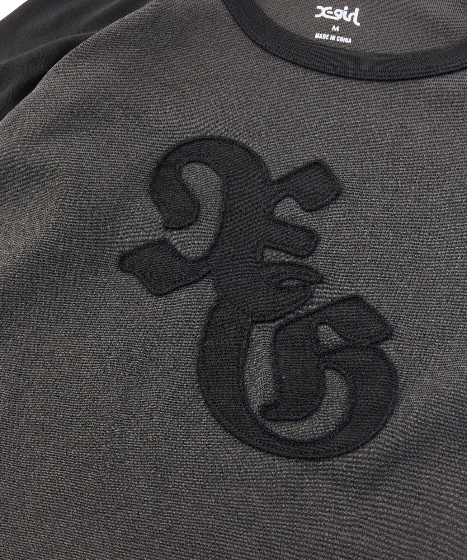 PIGMENT DYED PATCH RAGLAN L/S BABY TEE