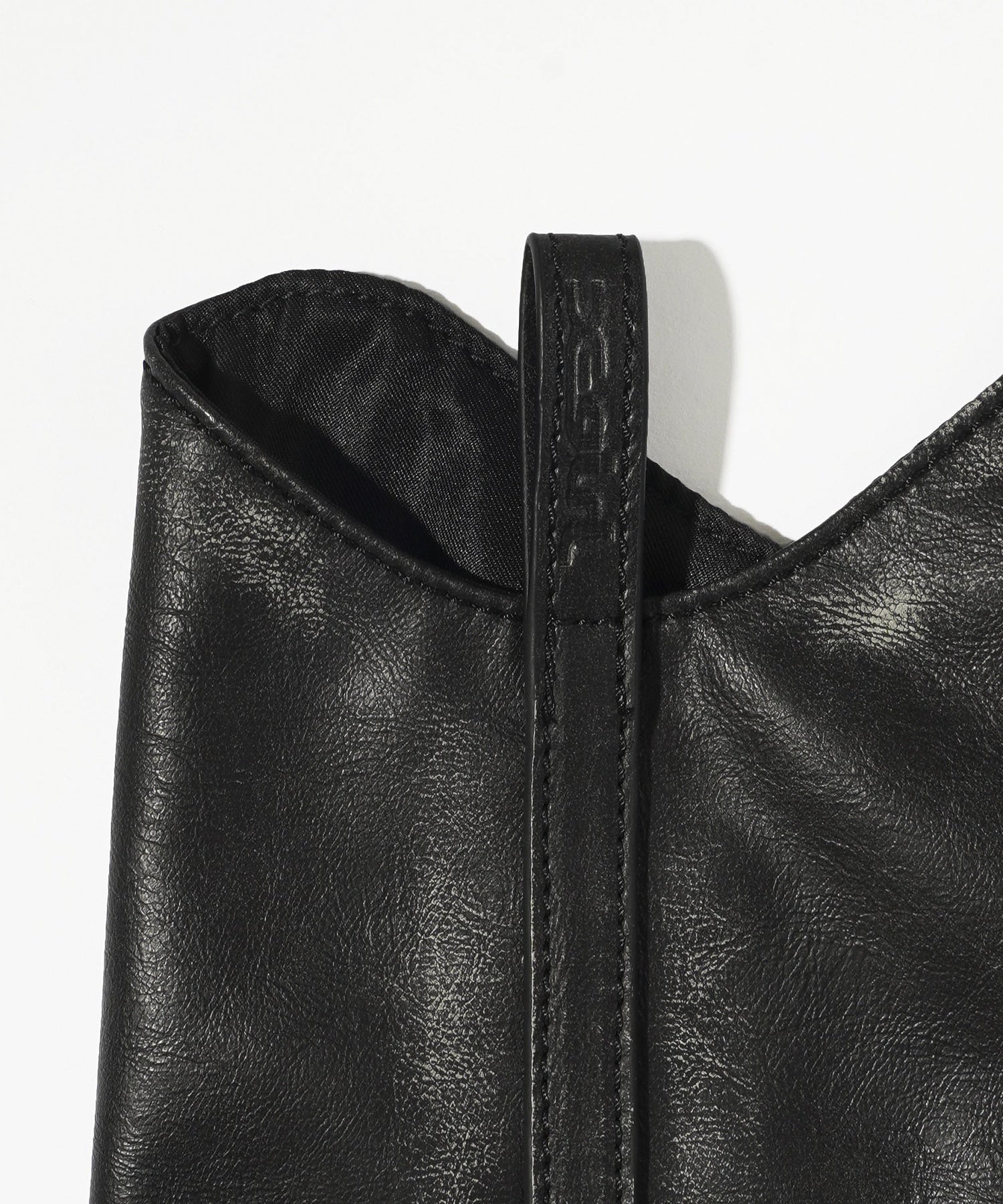 FAUX LEATHER LEG WARMER