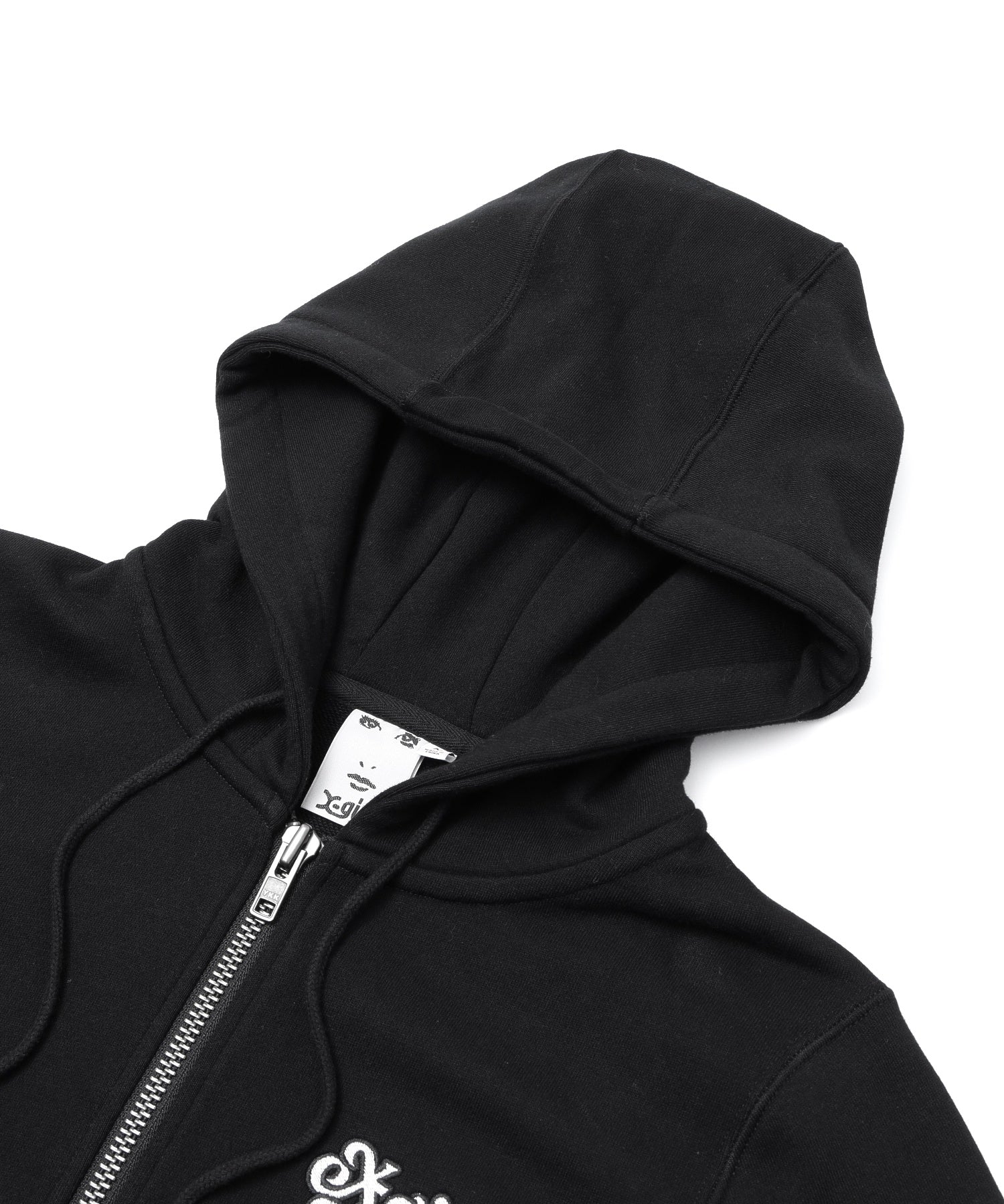 BACK LACE UP ZIP UP SWEAT HOODIE