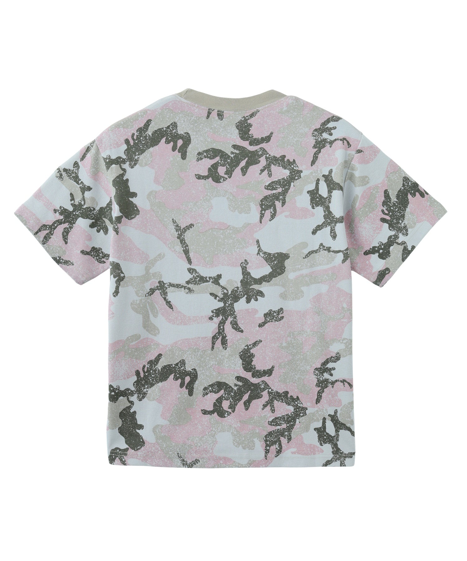 FADED CURSIVE SCRIPT LOGO CAMO S/S TEE