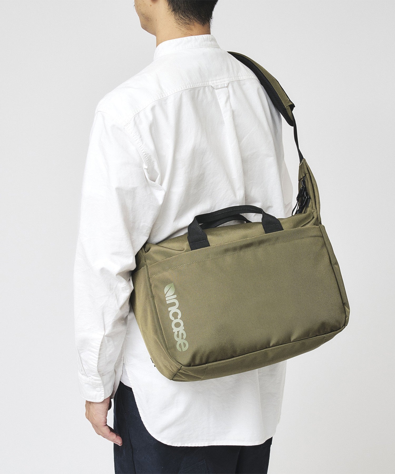 Grid Shoulder Bag - Olive