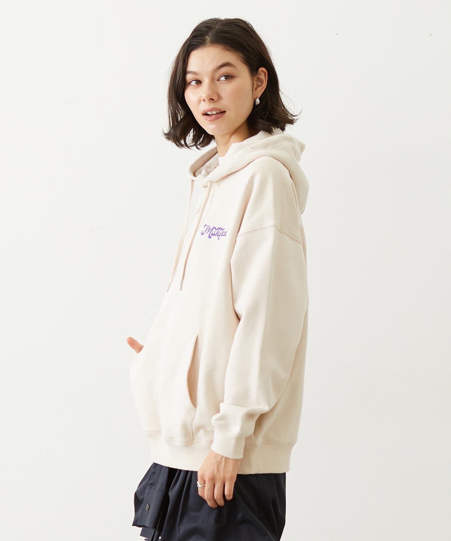 LEOPARD PRINT CHERRY PATCH SWEAT HOODIE